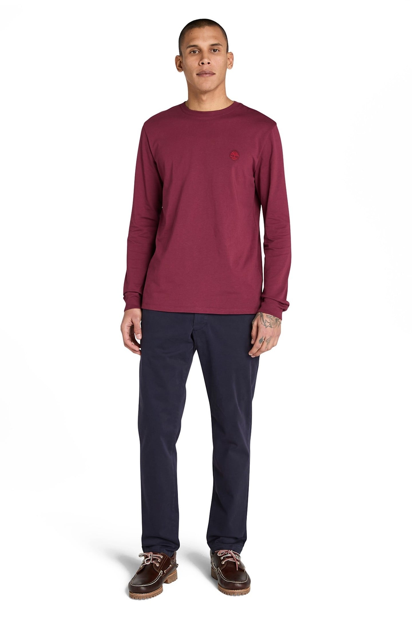 LONG SLEEVE TEE BURGUNDY 1