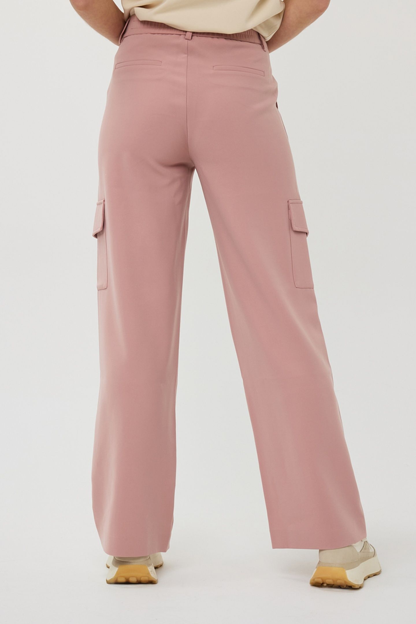 TROUSERS WIDE CARGO CITY CHALK PINK 2