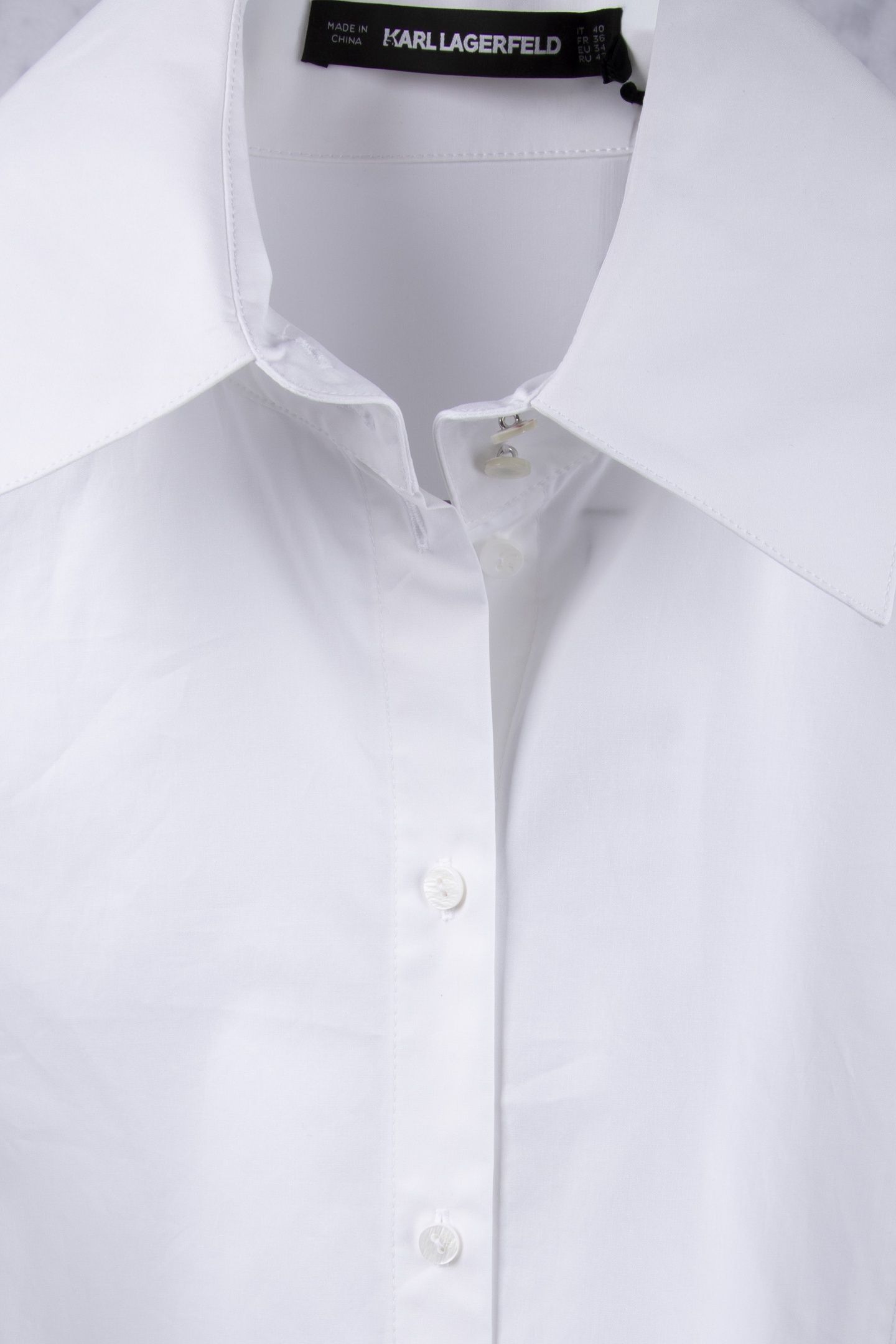 KARL SHIRT DRESS WHITE 4