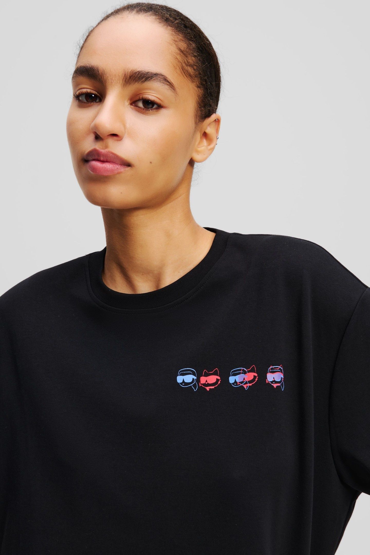 IKON COLOUR OVERSIZED TSHIRT BLACK 4