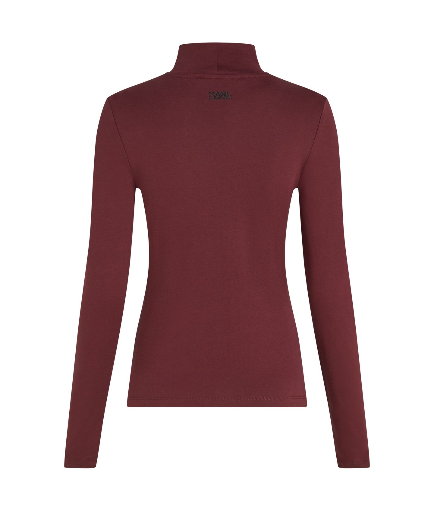 IKON GLITTER MOCK NECK LS TOP TAWNY PORT 2
