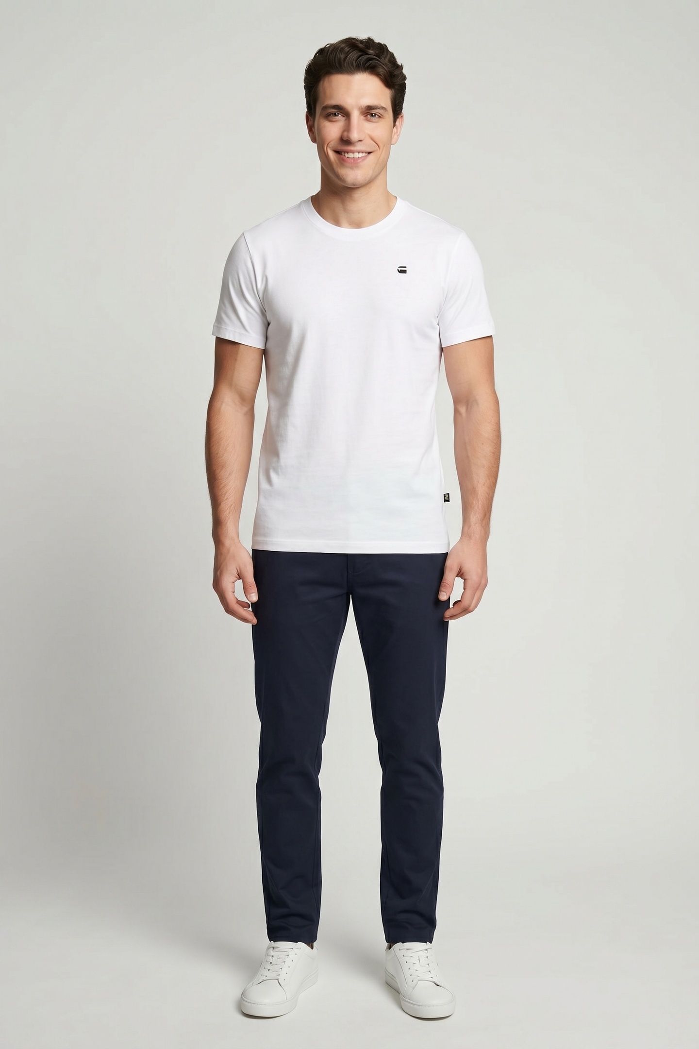 CHEST LOGO SLIM R T S\S WHITE 2