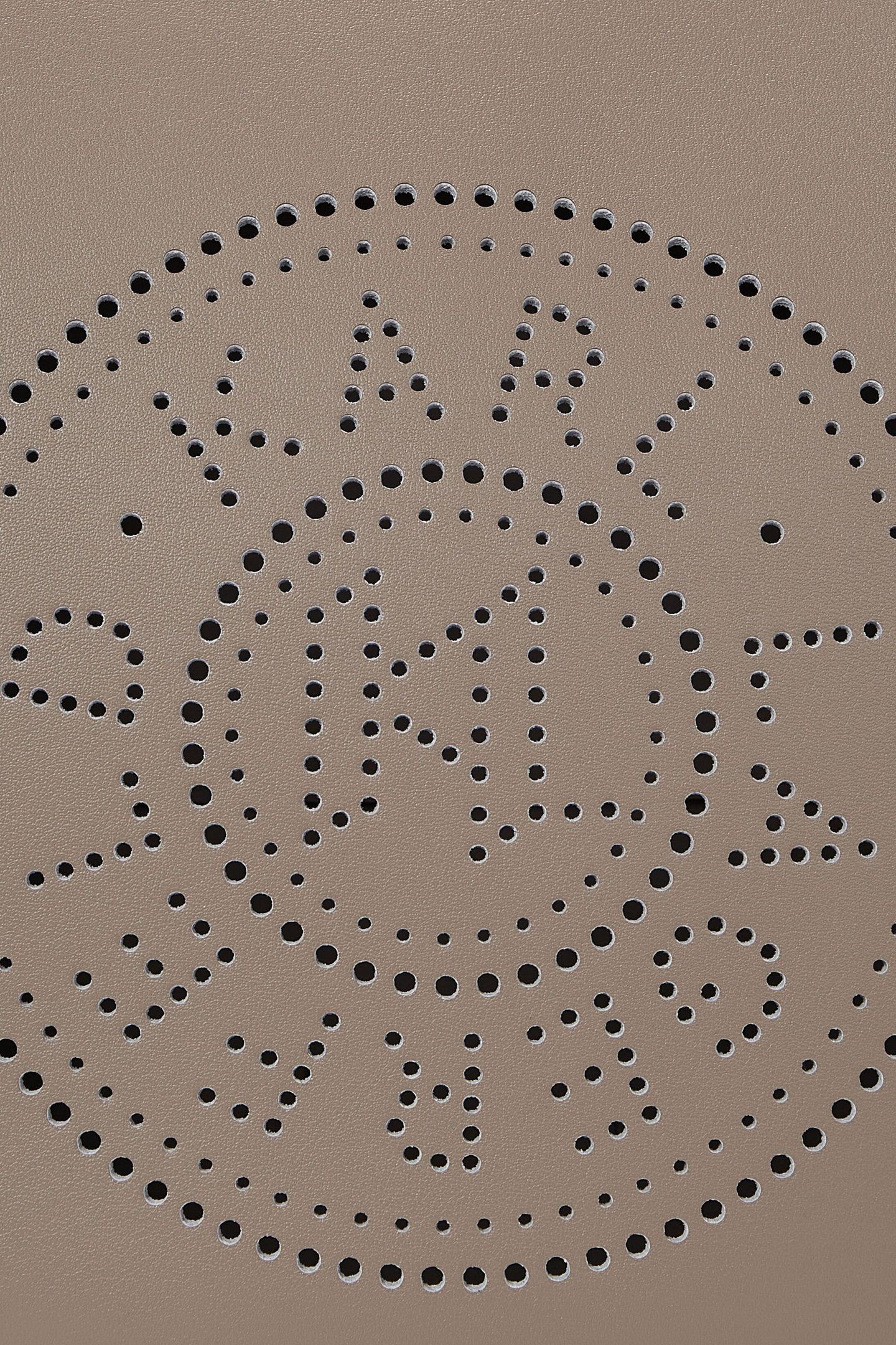 K/CIRCLE MOON SHOULDER BAG PERFORATED ASH GREY 4