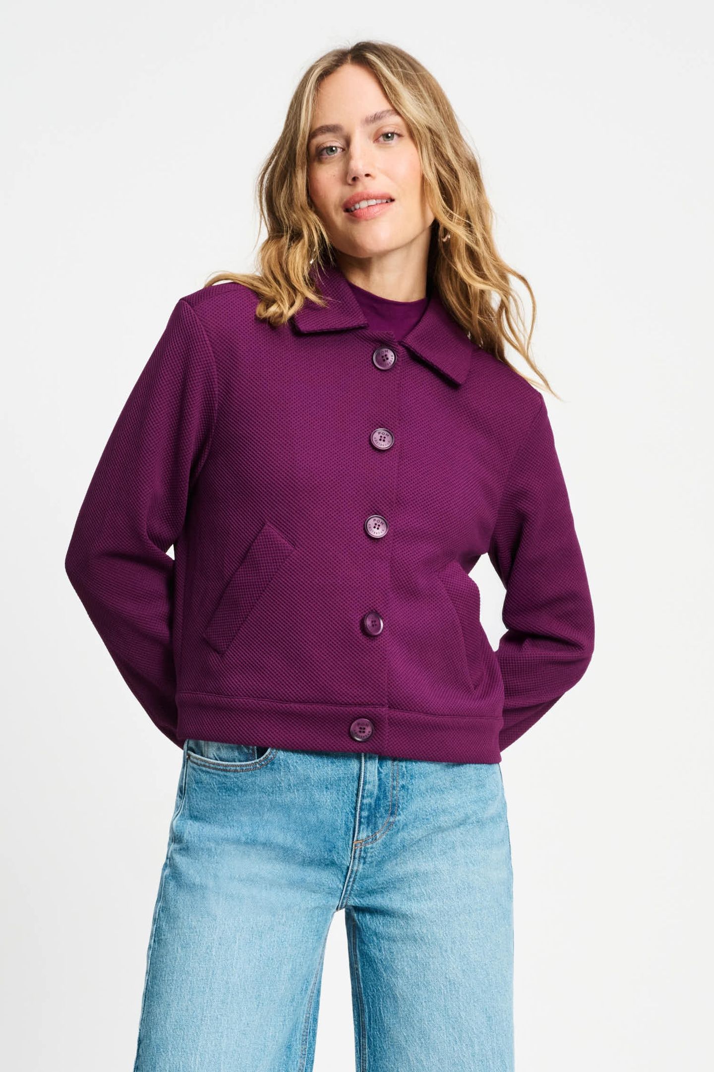 JACKET - IRIS PLUM 2