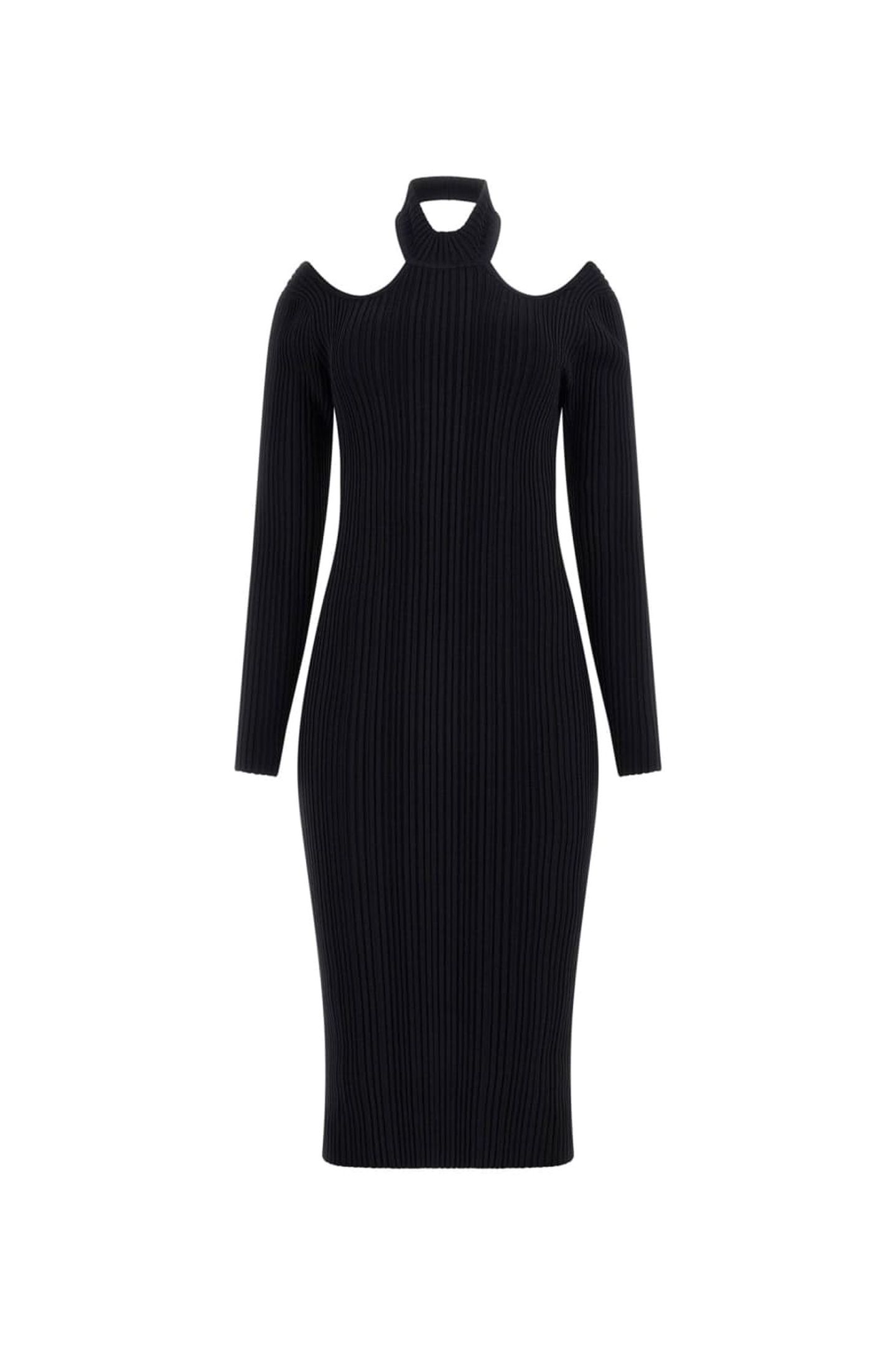 NARA SWEATER DRESS JET BLACK A996 8