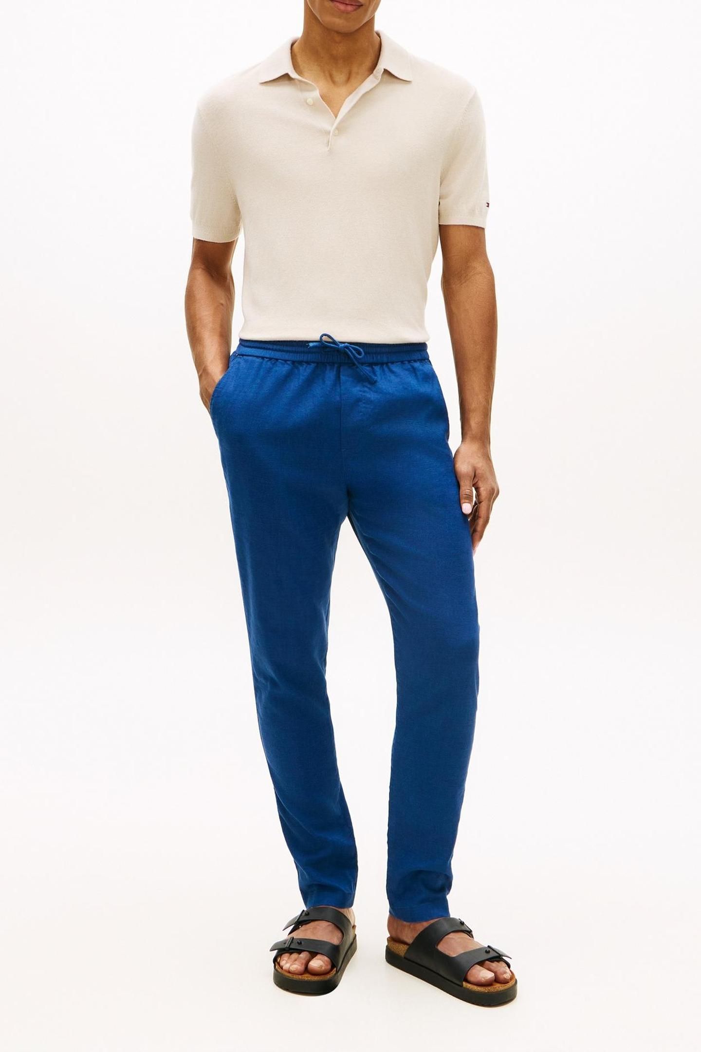 HARLEM PO SORONA LINEN CHINO BLUE JEAN 1