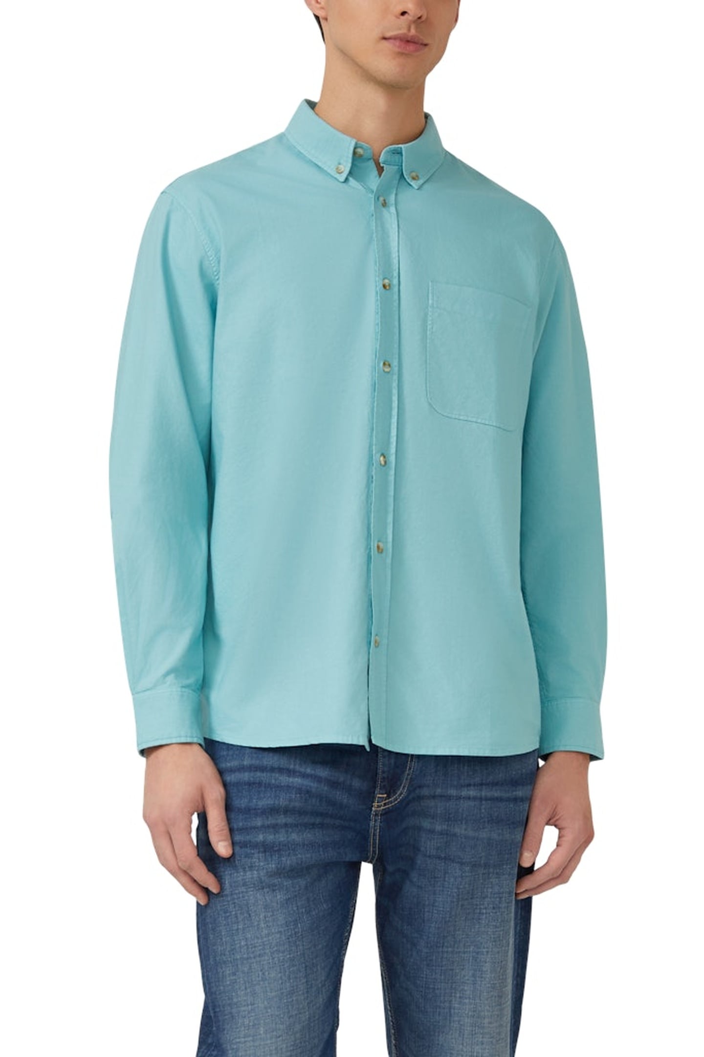 S.OLIVER SHIRTS BLUE AQUA 1