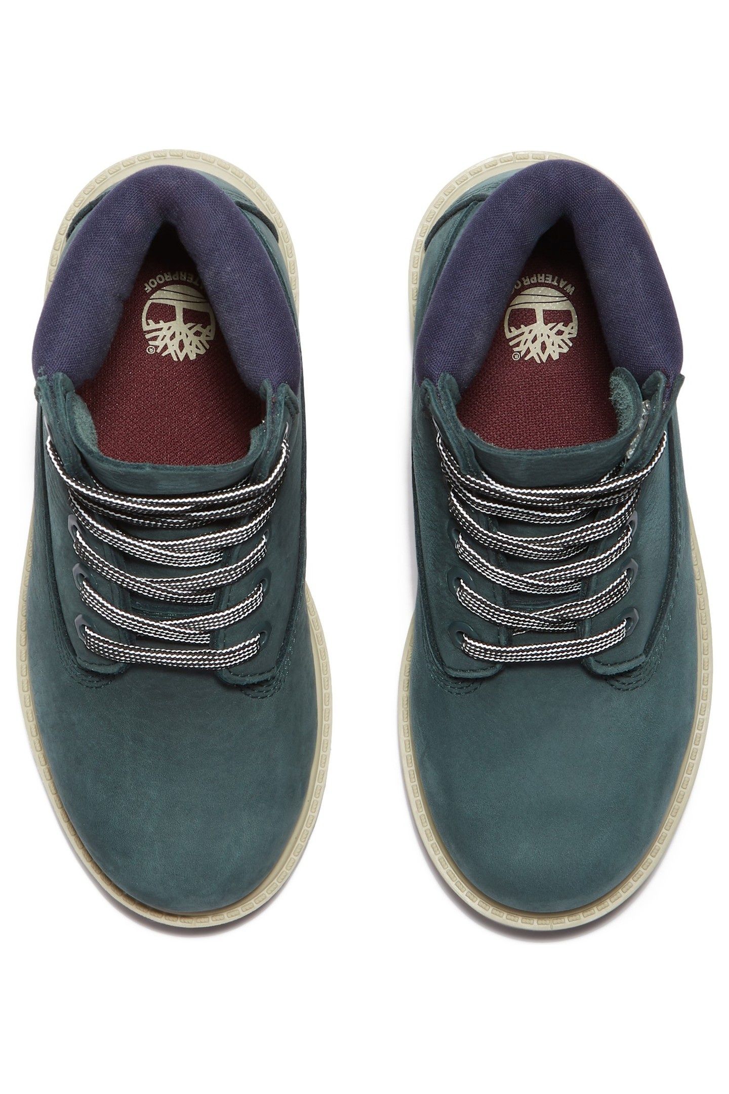 6 INCH LACE UP WATERPROOF BOOT DK GRN NUBUCK 4