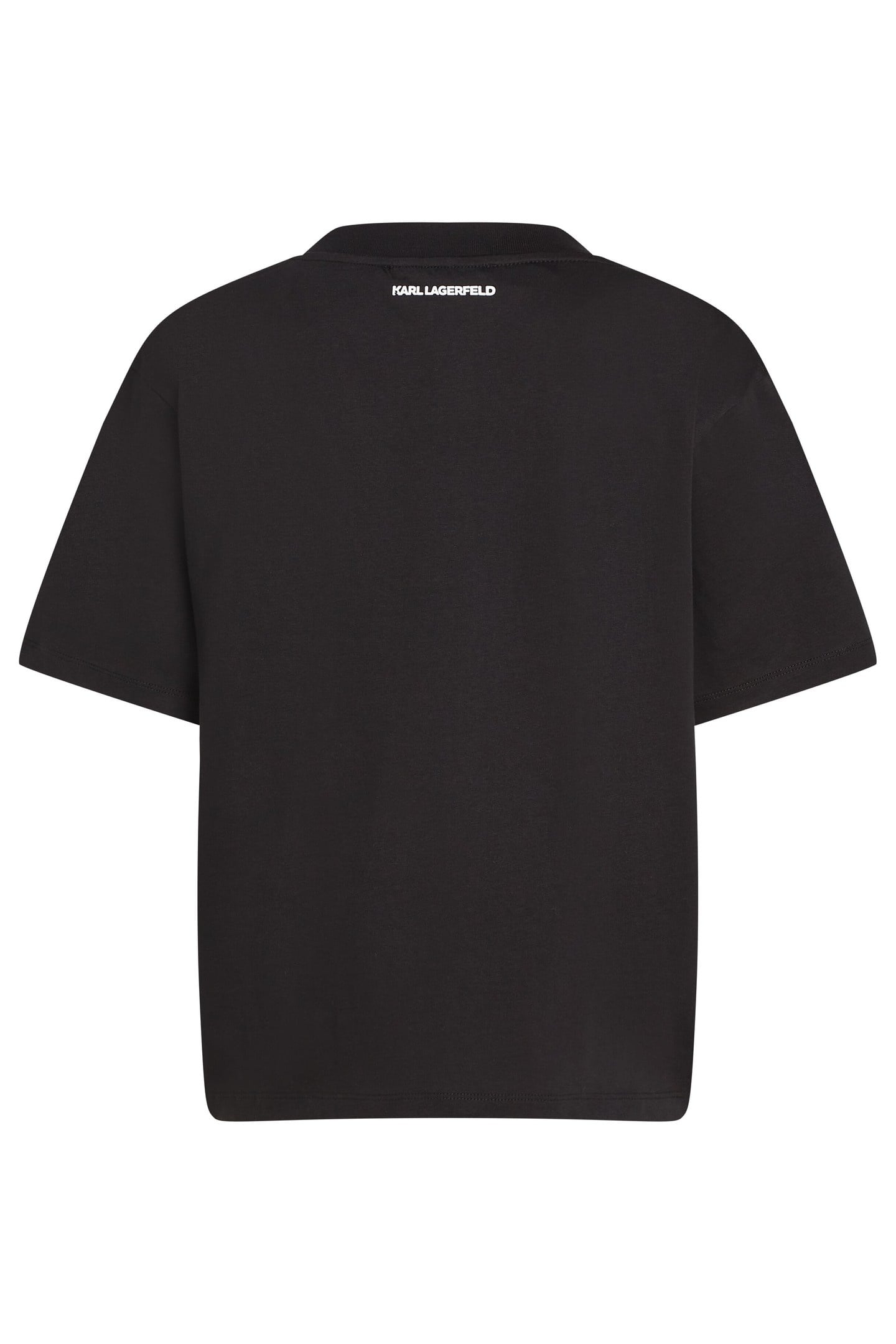 KARL SIGNATURE HEM V-NECK TSHIRT BLACK 7