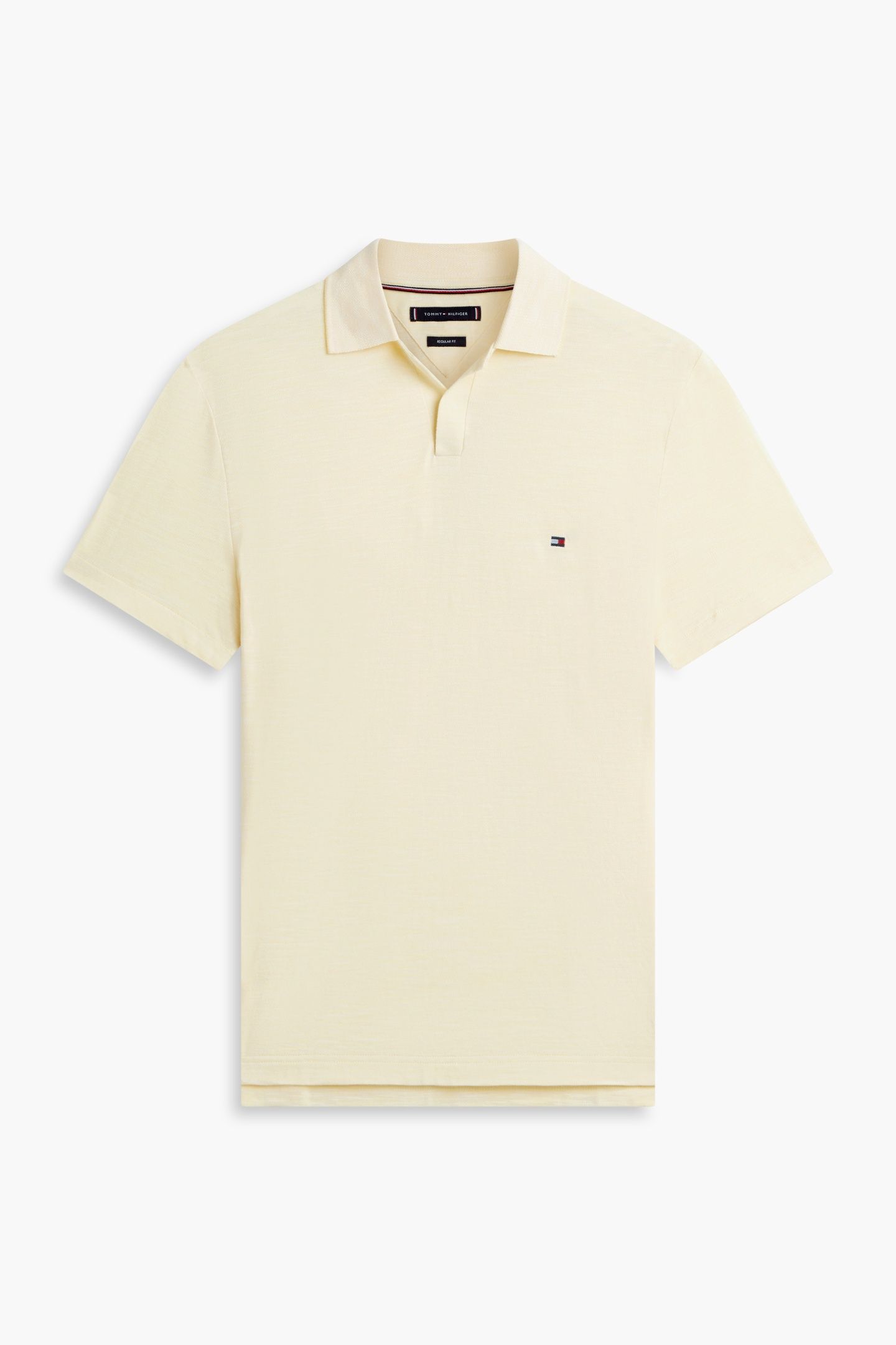 SLUB OXFORD PIQUE POLO CITRONELLA/WHITE 4