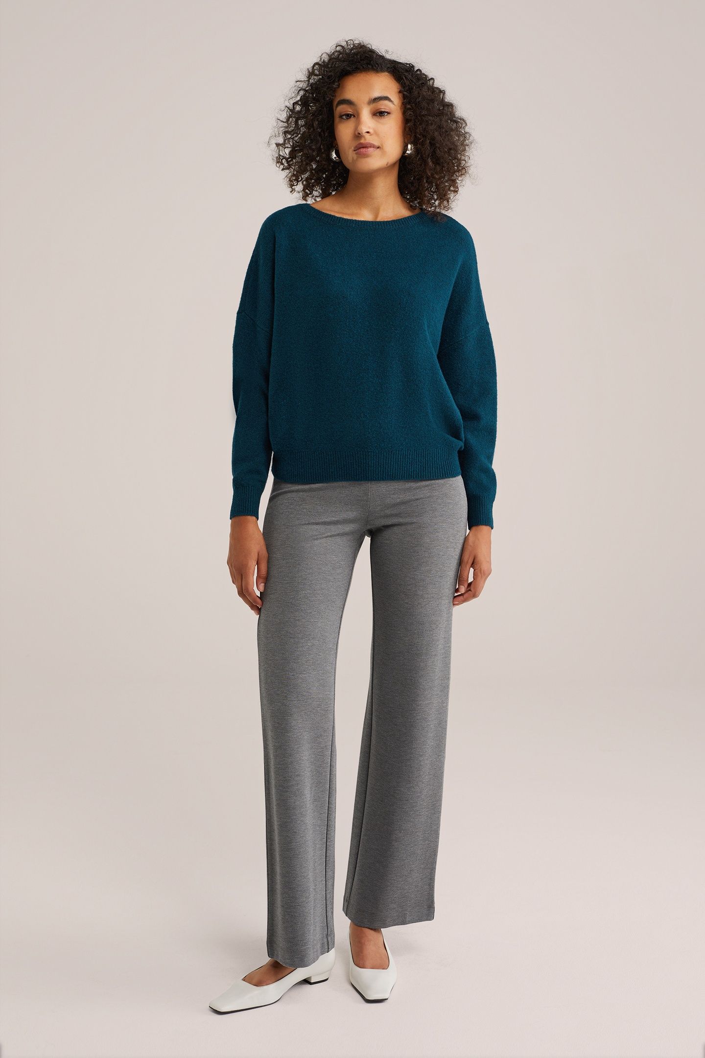 KNITTED PULLOVER TURQUOISE 2