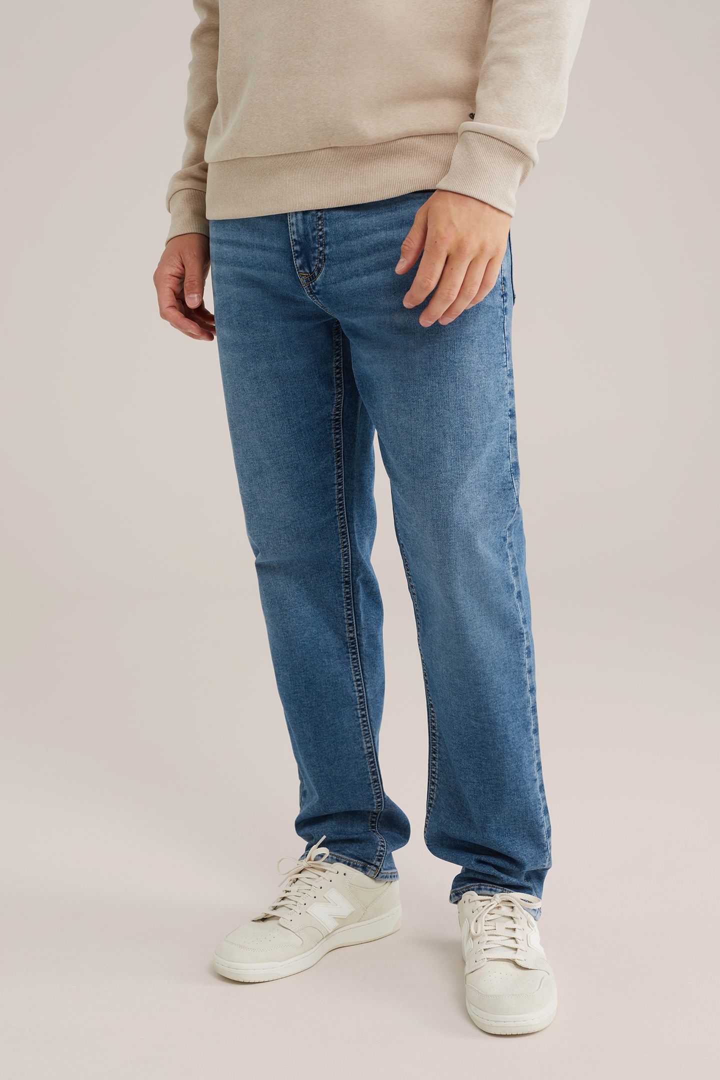 5-POCKET MID WAIST BLUE 2