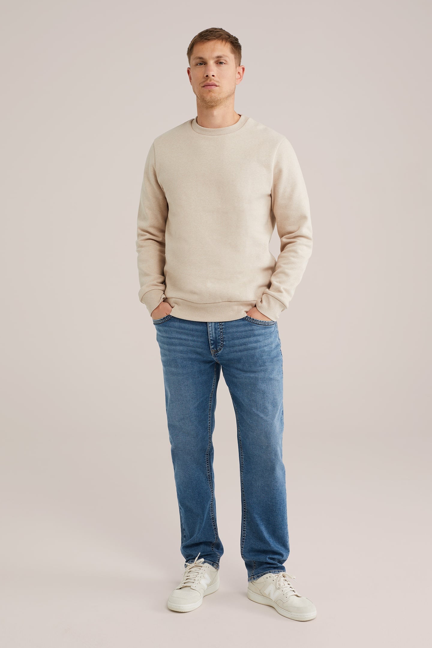5-POCKET MID WAIST BLUE 1