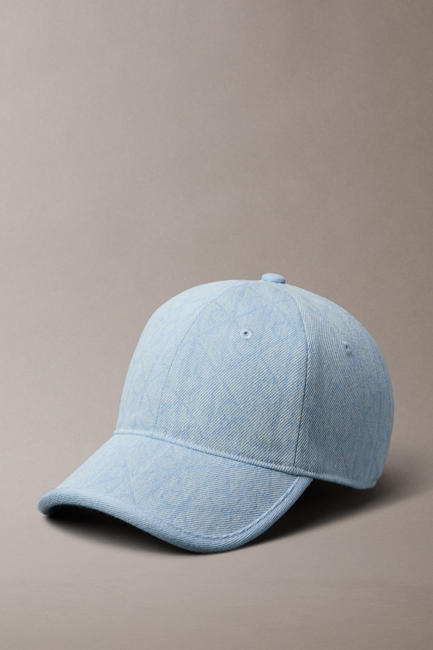 DENIM EMBLEM BURNOUT CAP LIGHT WASH DENIM 1