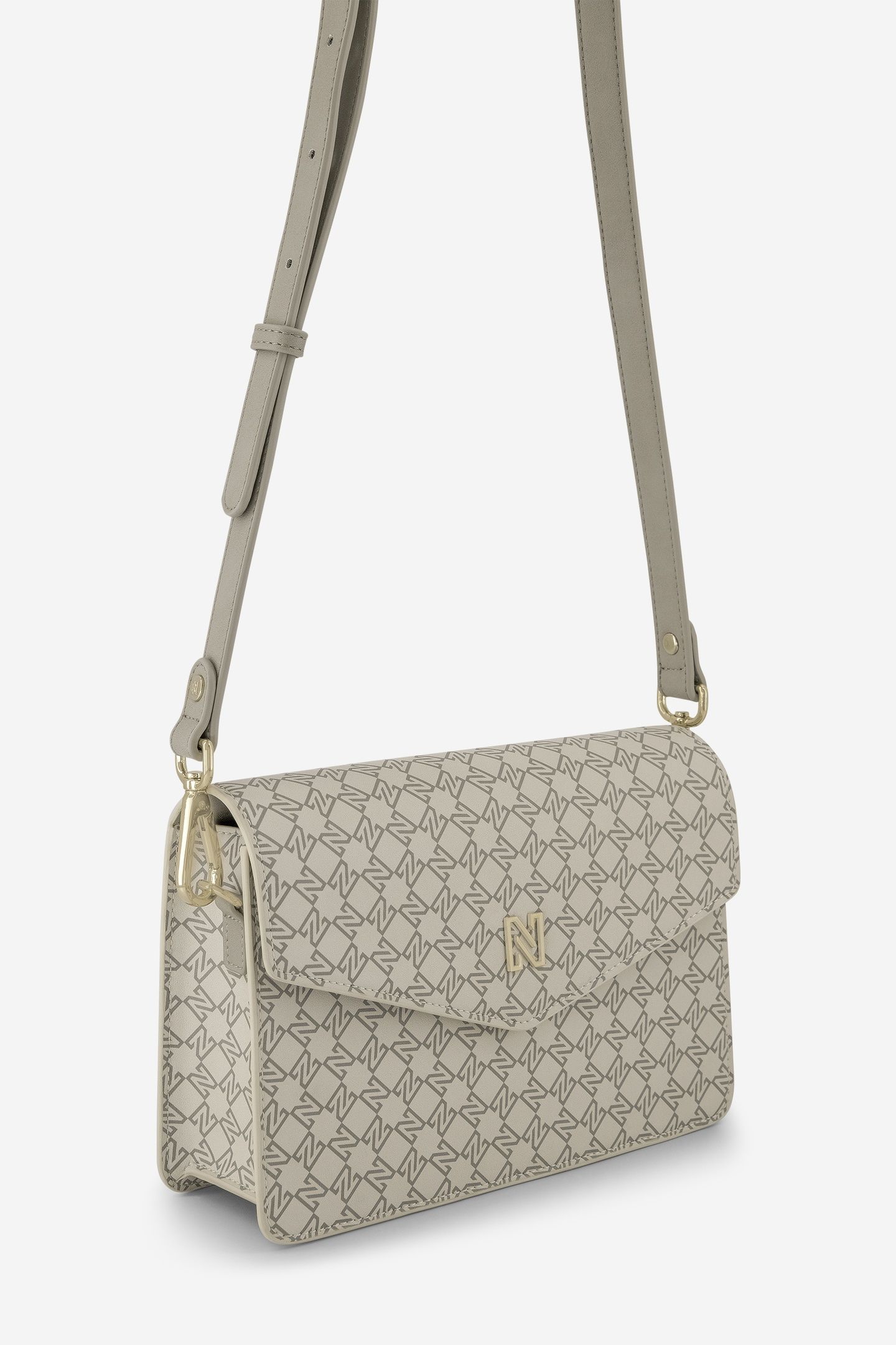 DAYANA LOGO SHOULDERBAG CREAM 4