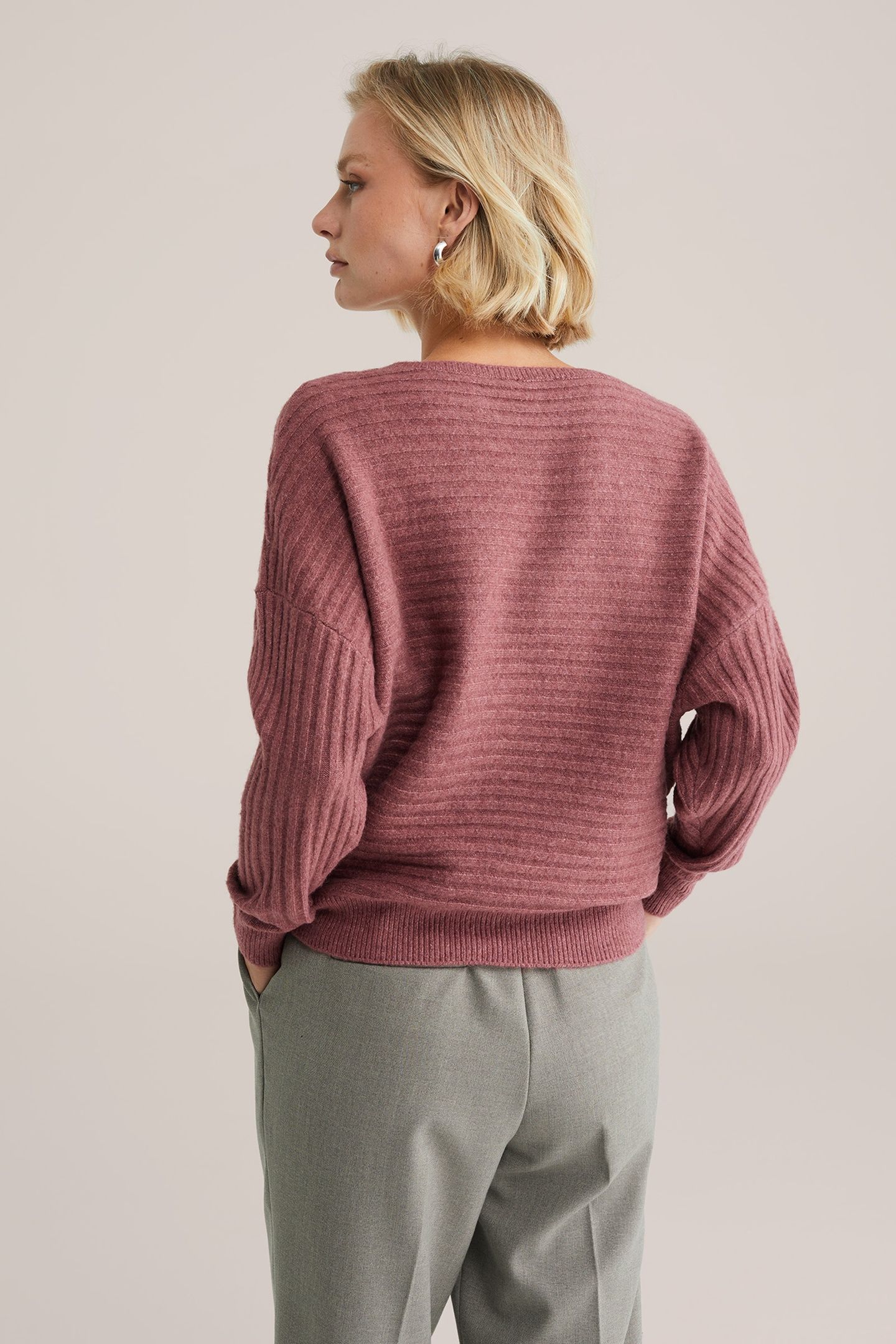 KNITTED PULLOVER LIGHT RED 3