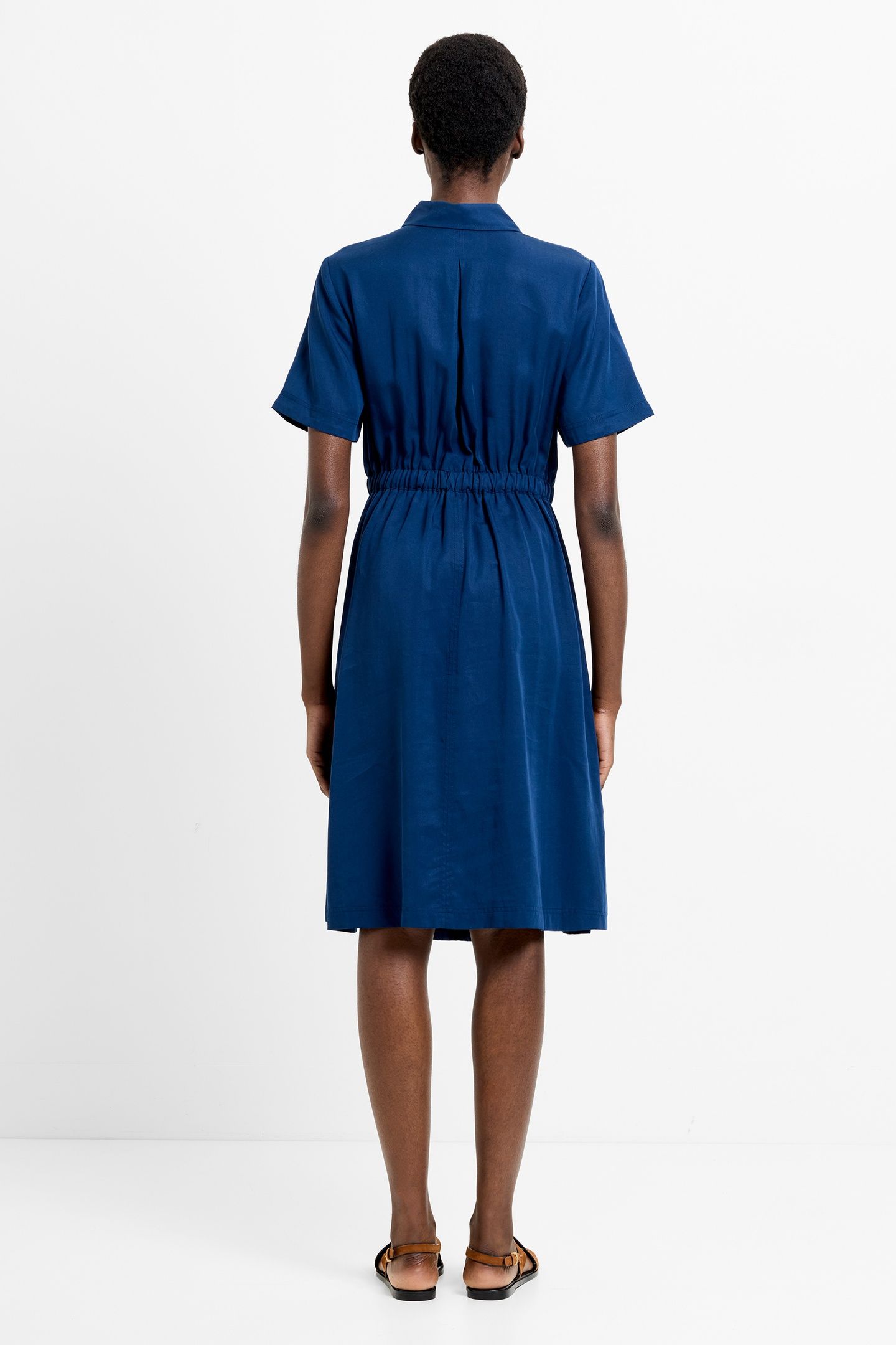 POCKET SHIRT DRESS MIDNIGHT BLUE 2