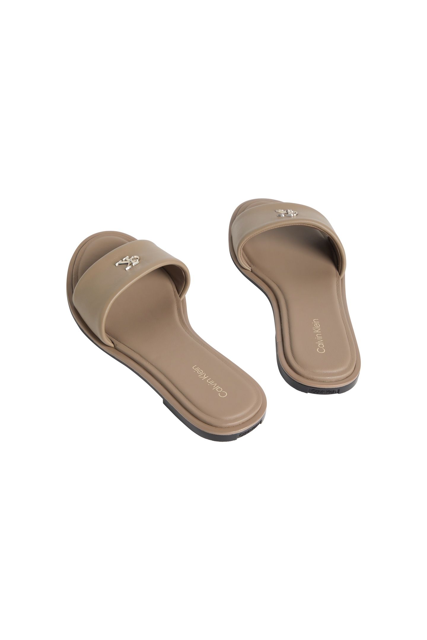 ROUND FLAT SANDAL LEATHER DESERT TAUPE 3