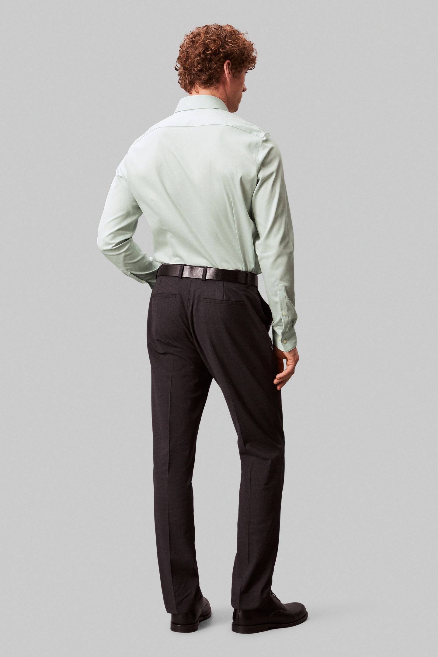 SLIM PERF SOLID SHIRT SAGE 4