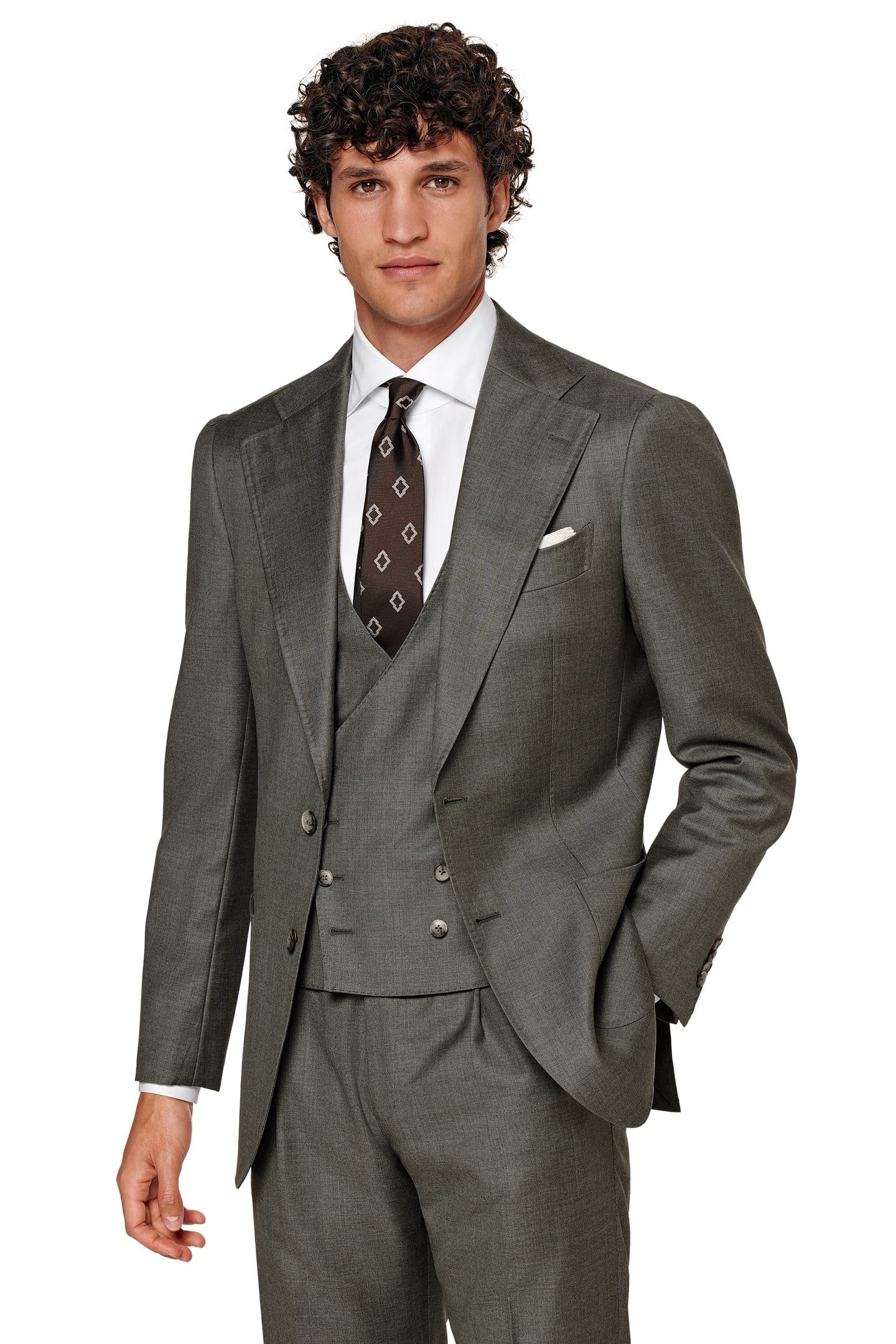 SUIT3P-MID GREEN NESTED SUITS DARK GREEN 2