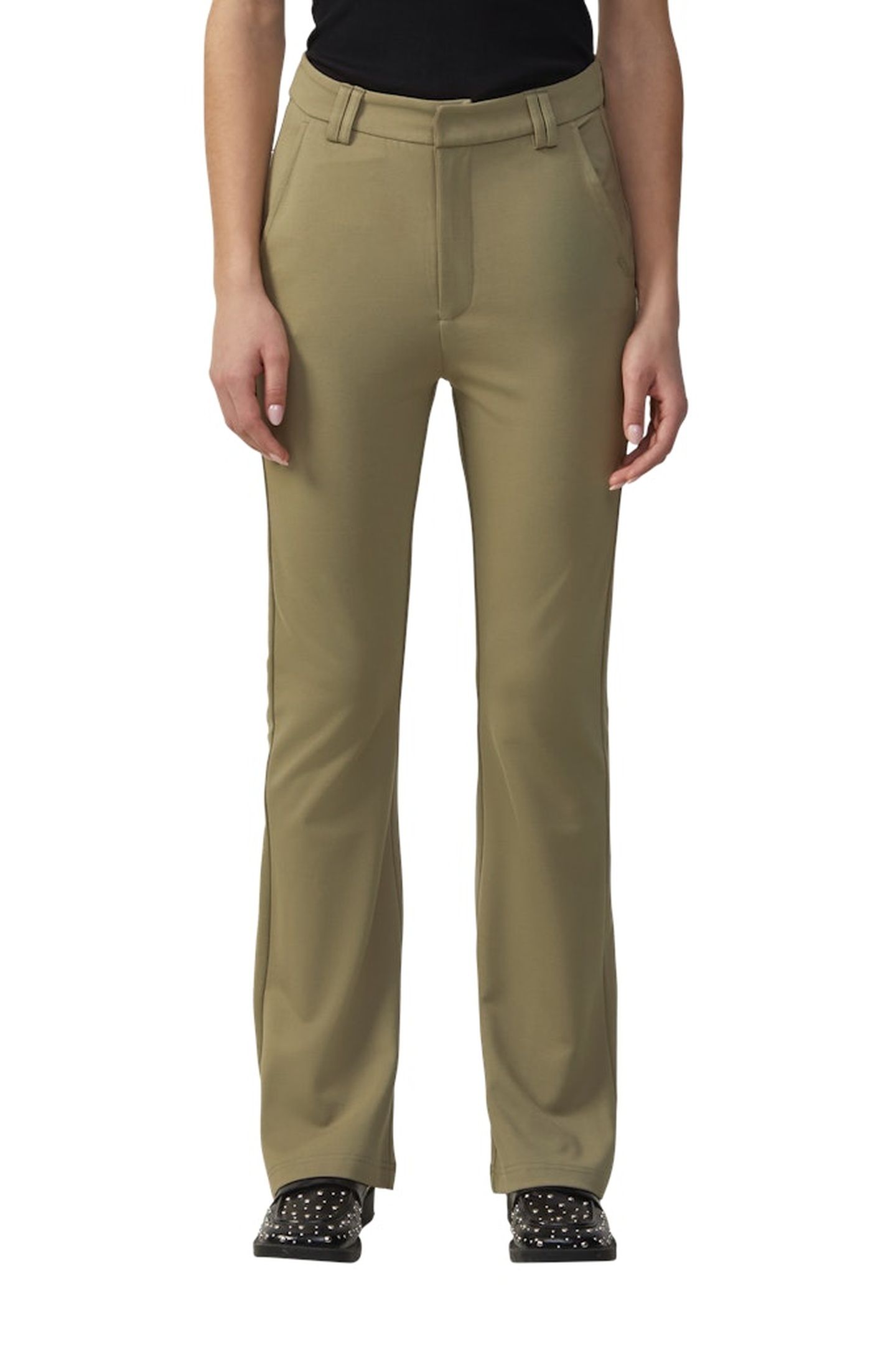 S.OLIVER-QS PANTS DARK GREEN 1