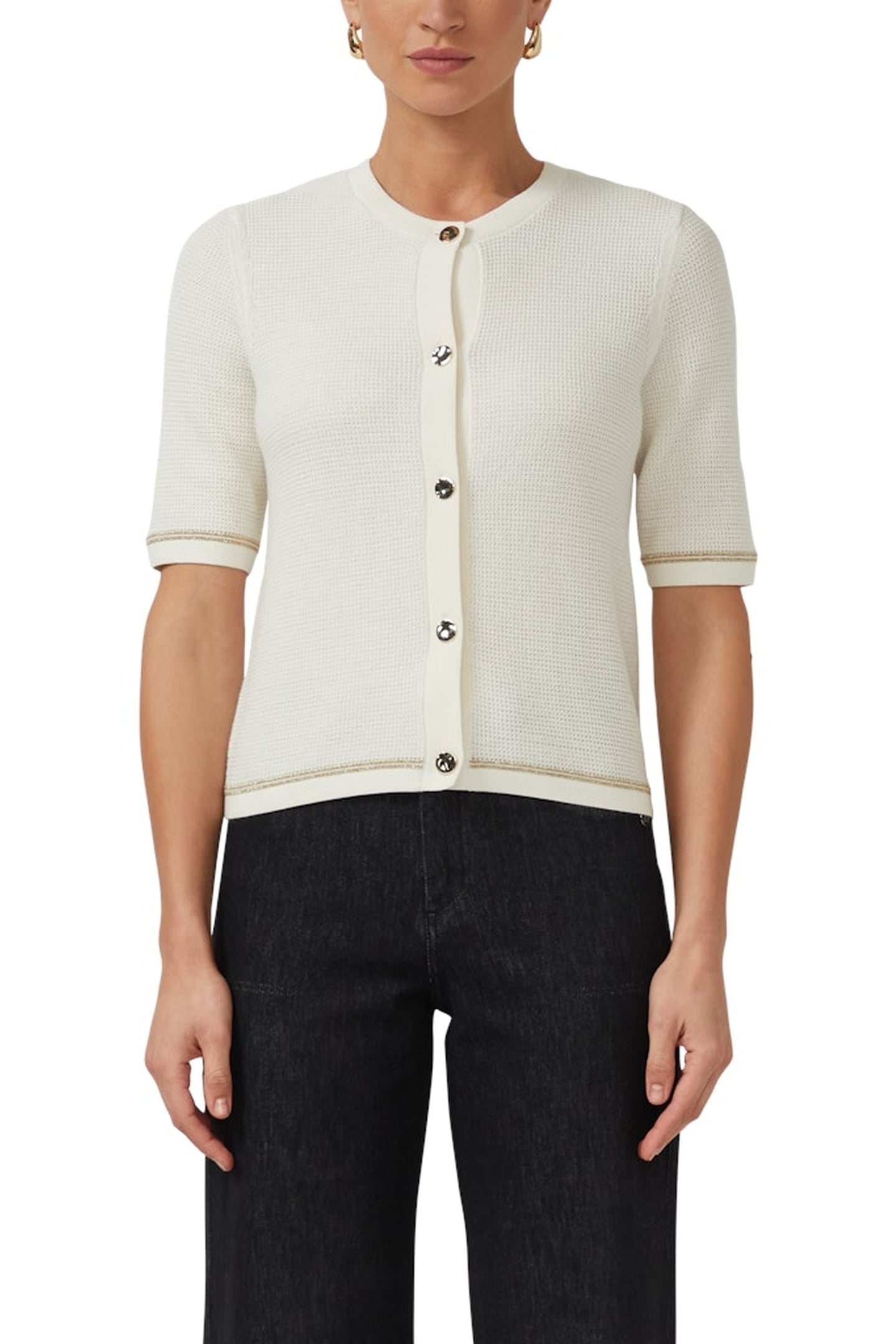 S.OLIVER PULLOVER SHORTSLEEVE OFFWHITE 1