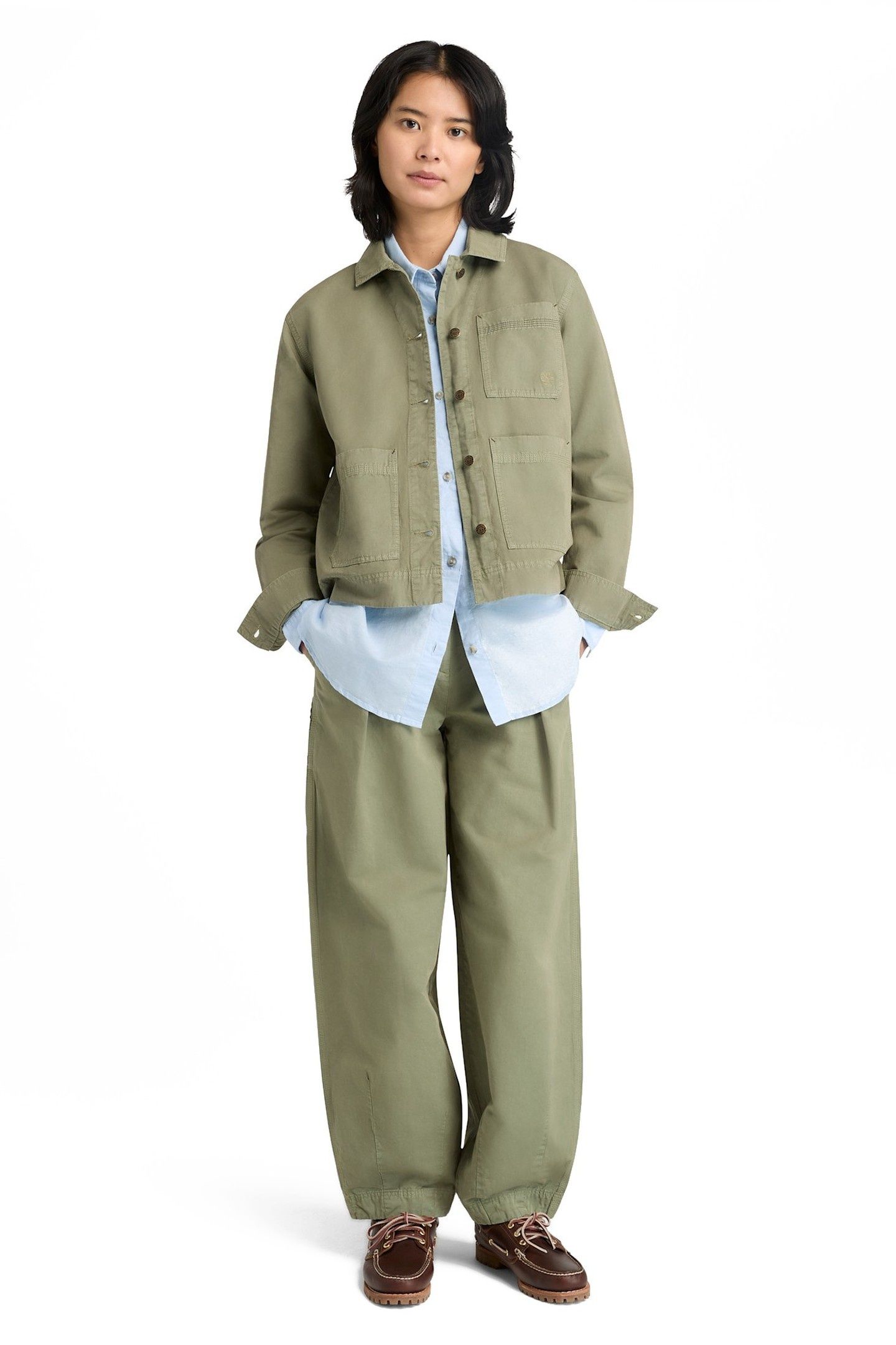UTILITY COTTON LINEN SHACKET MEDIUM GREY 1