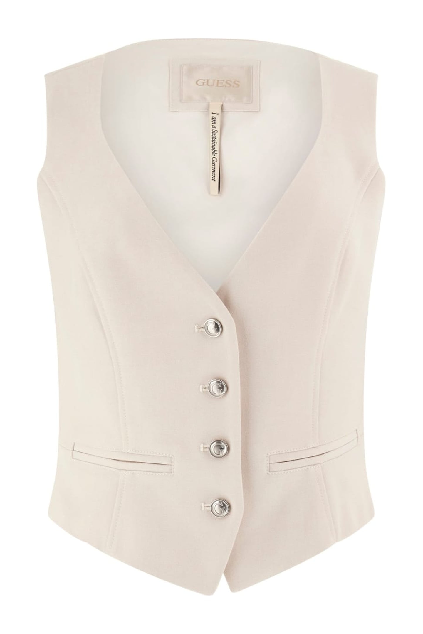 GUESS ECO MATEA SUIT VEST MUTED STONE MULTI 2