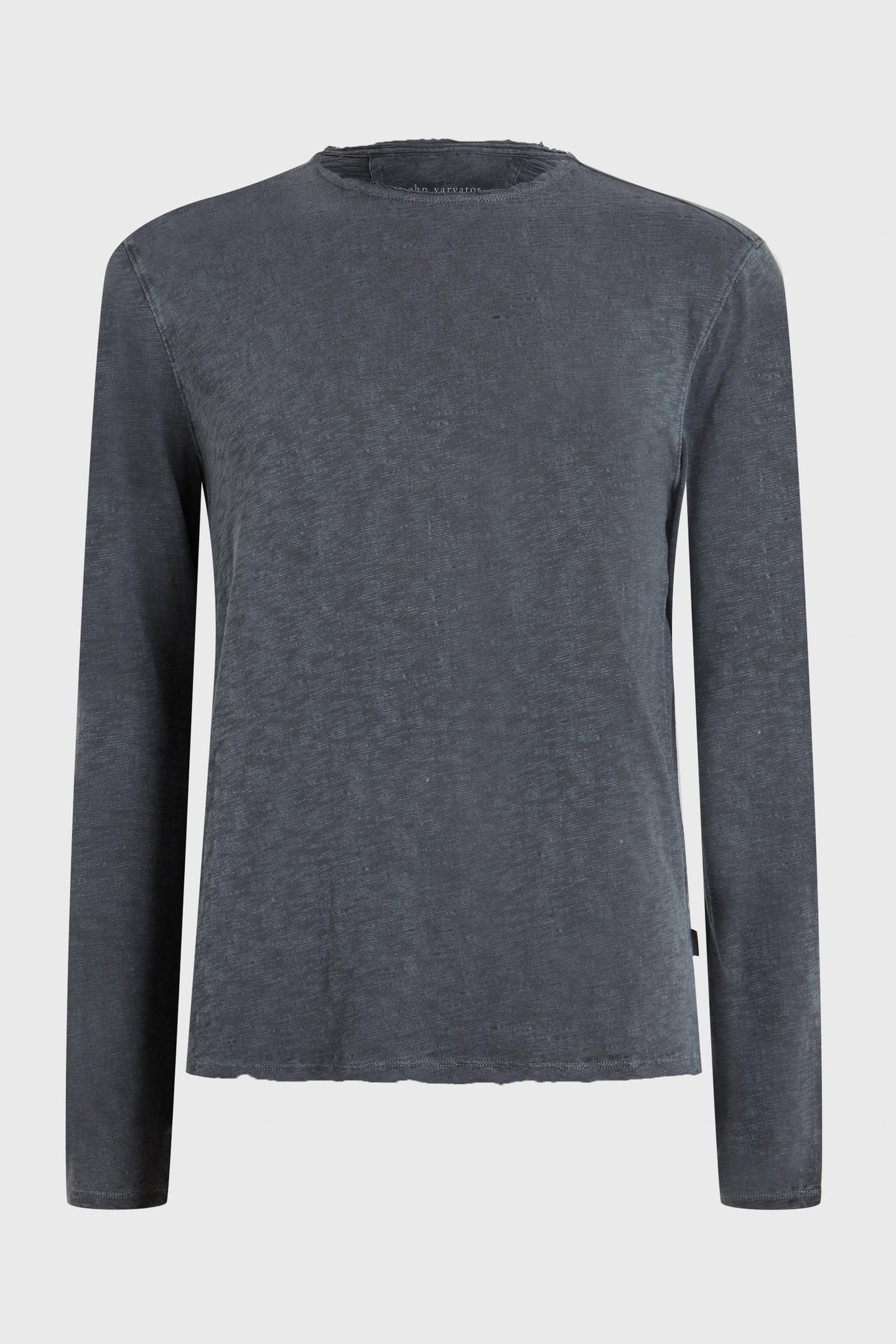BLAKE SLUB CREW W RAW EDG DARK NAVY 3