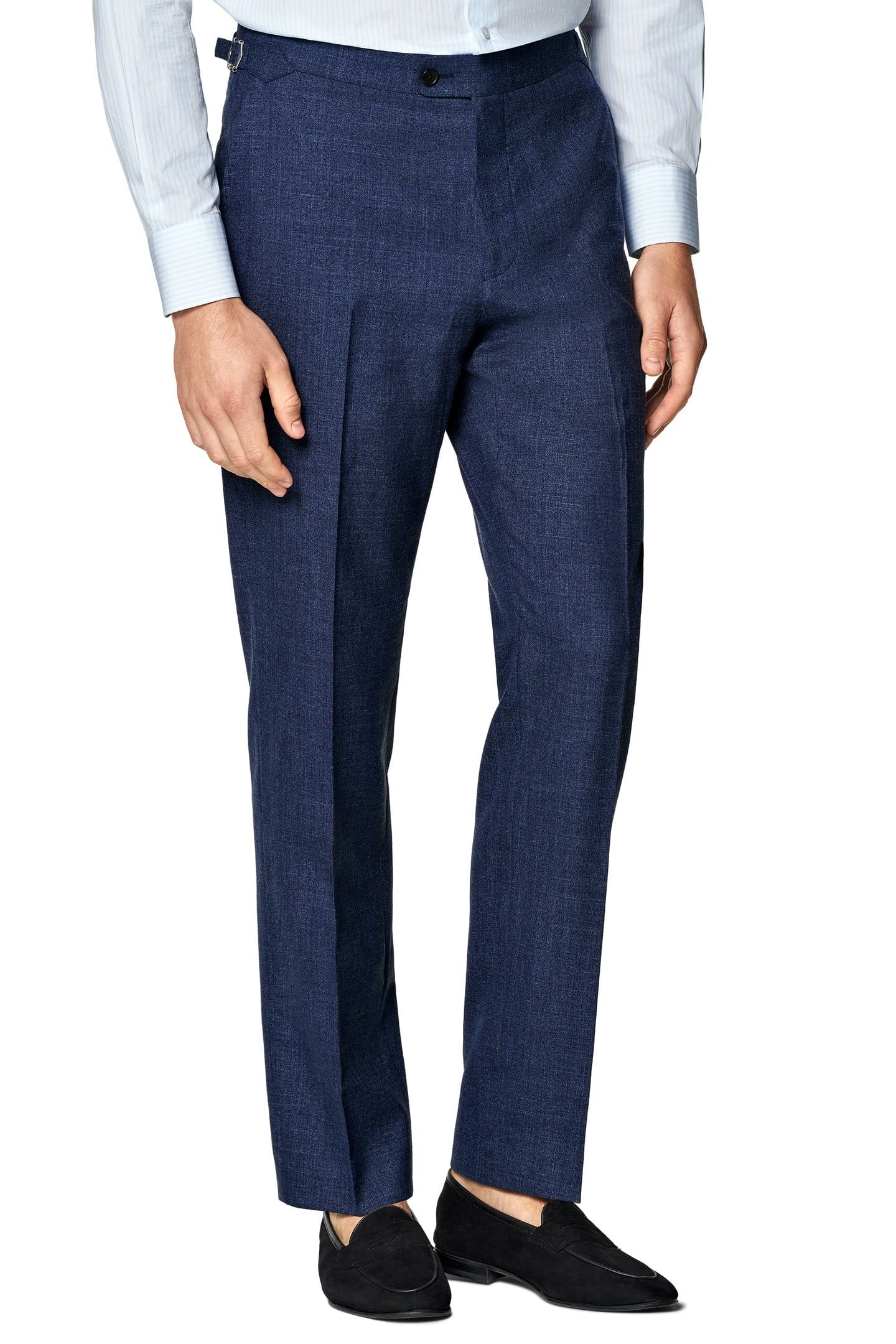 HAVANA-MID BLUE-WOOL SILK LINEN NESTED SUITS MID BLUE 3