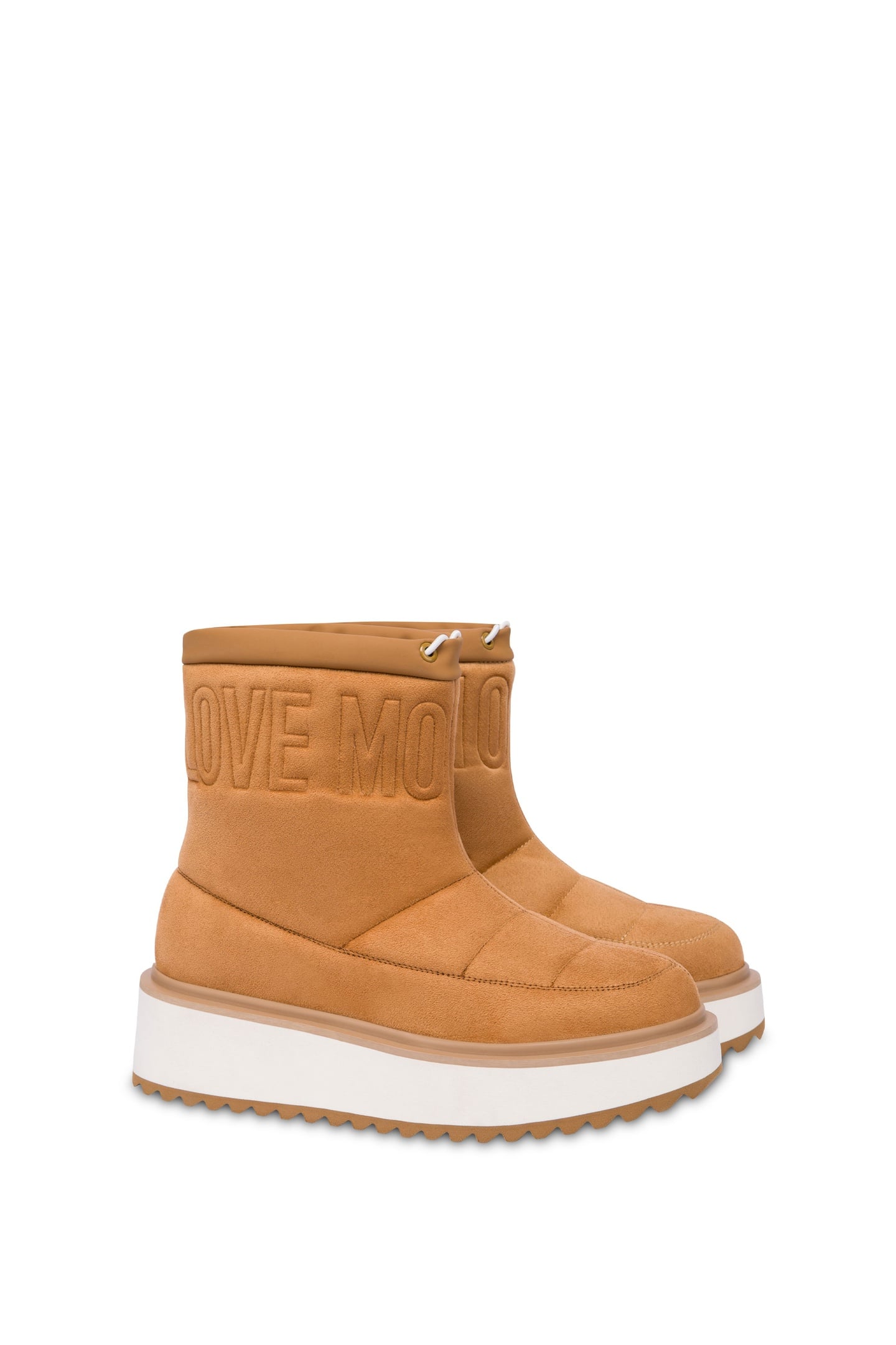 PLATFORM POWER VELOUR SNOW BOOTS BROWN 3