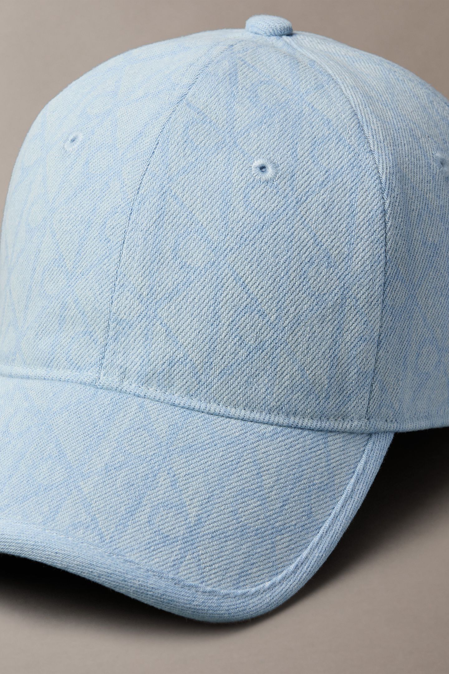 DENIM EMBLEM BURNOUT CAP LIGHT WASH DENIM 3