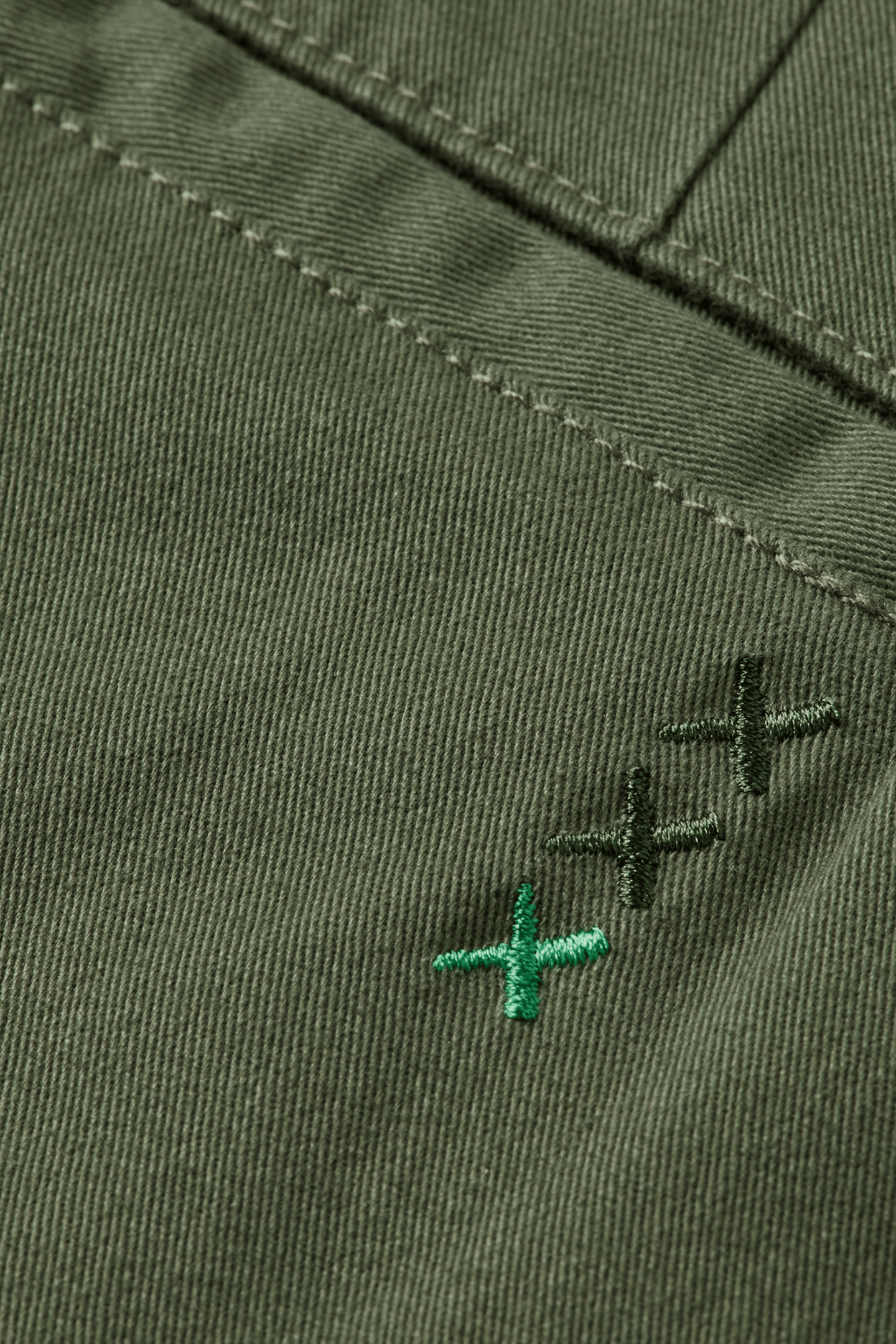 DRIFT - WASHED COTTON BLEND CHINO THYME 3