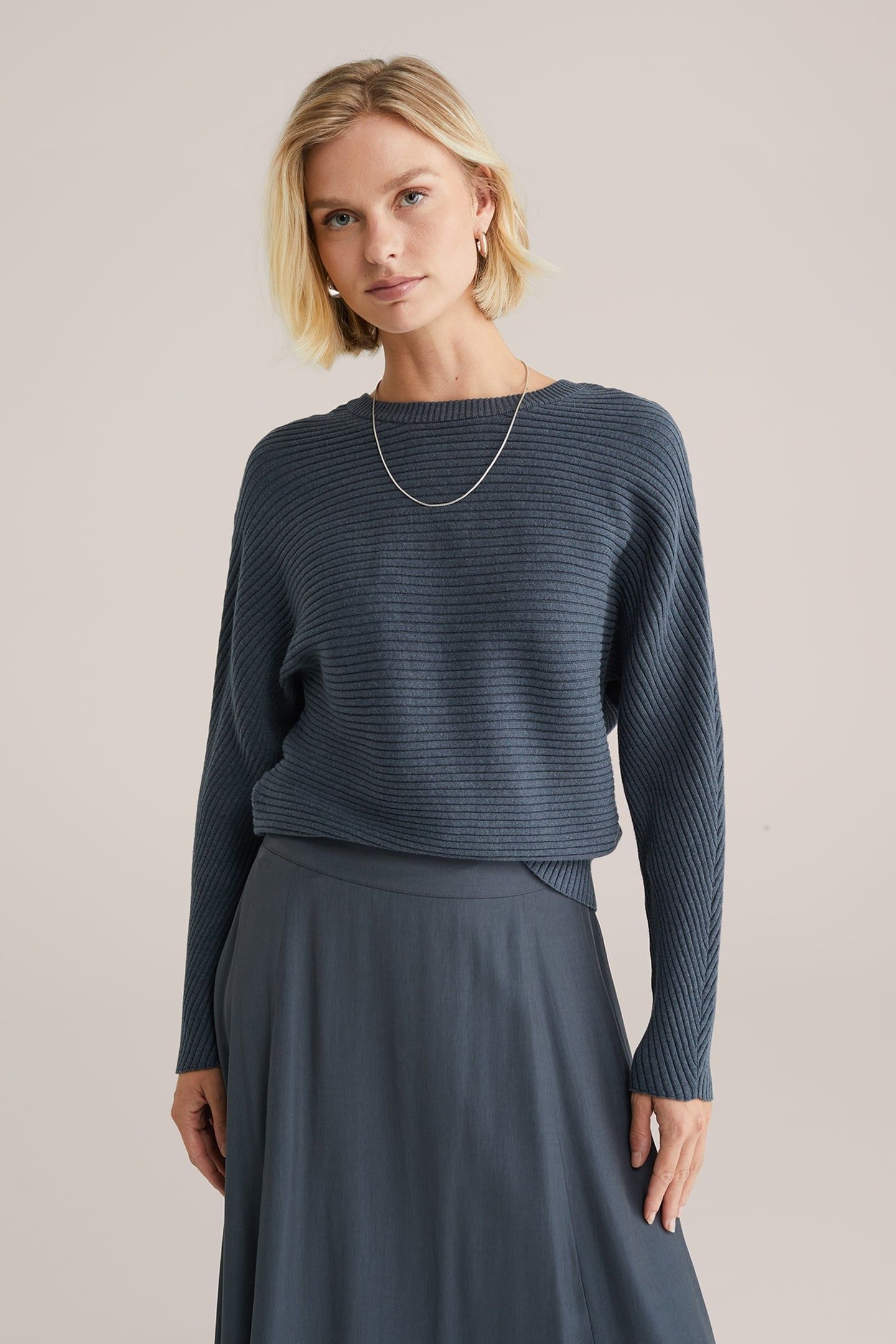 KNITTED PULLOVER GREEN BLUE 2