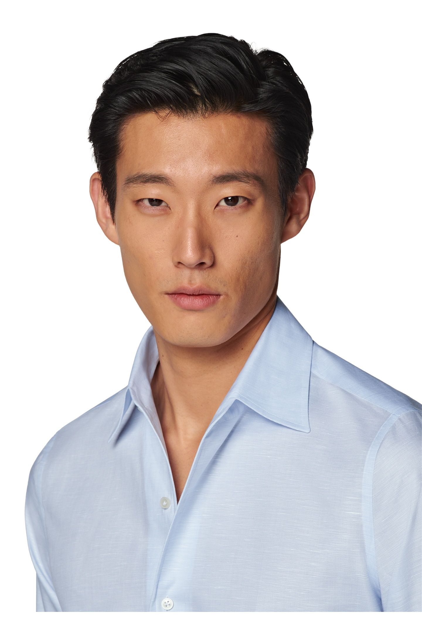 ONE-PIECE LIGHT BLUE CO/LI FORMAL SHIRTS LIGHT BLUE 8