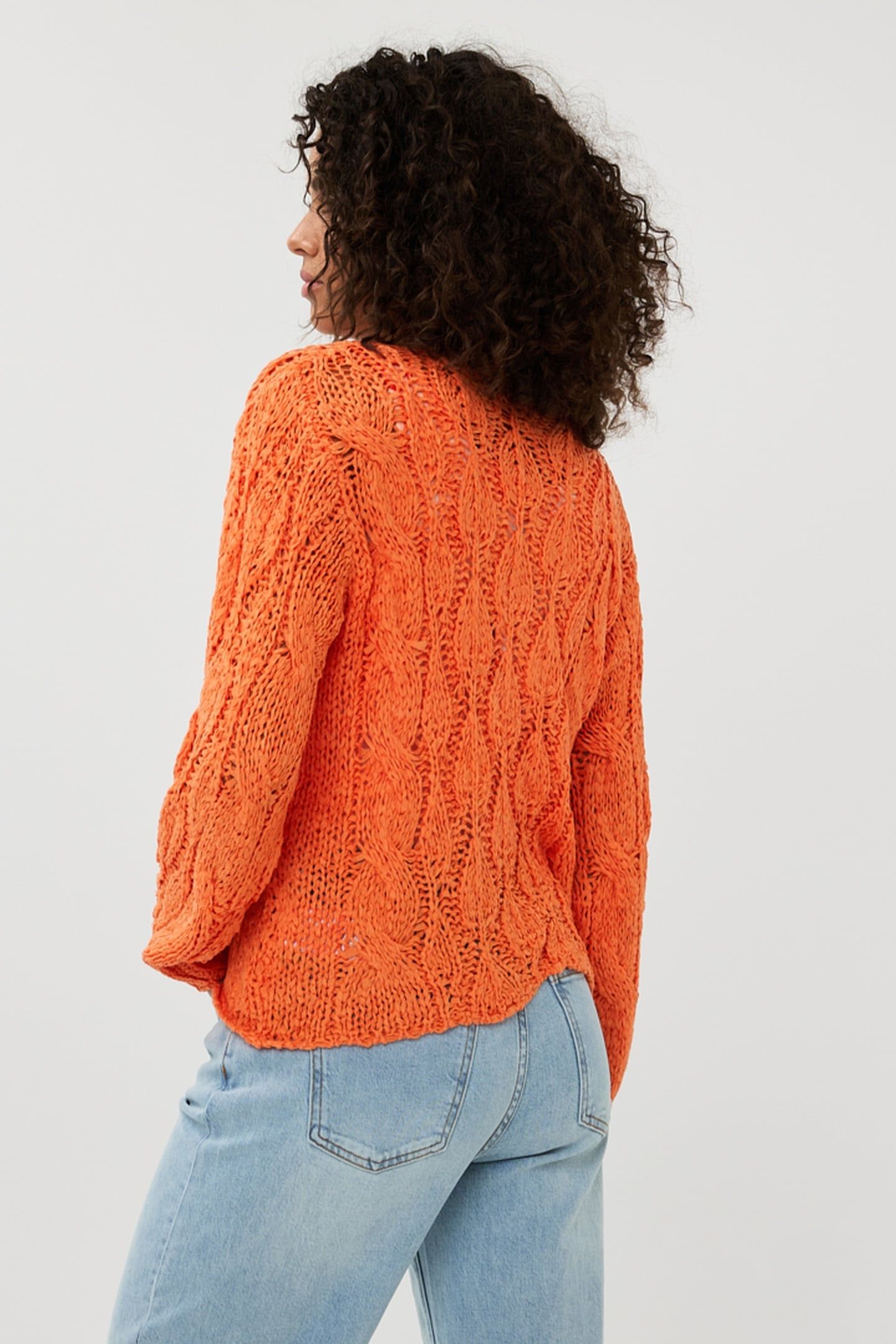 SWEATER CABLE TAPE YARN APRICOT 3