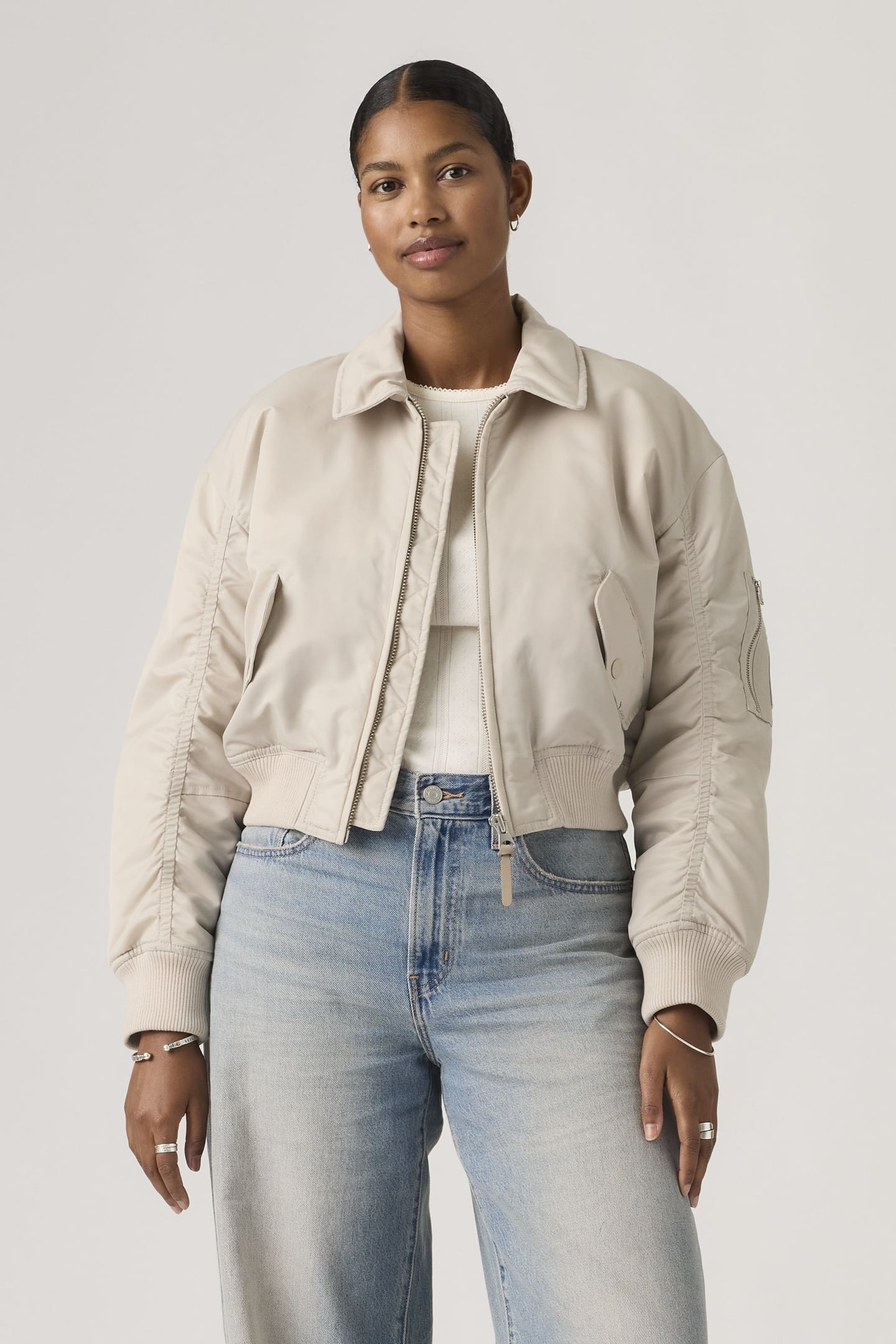 BOWIE CROPPED BOMBER JACKET 1