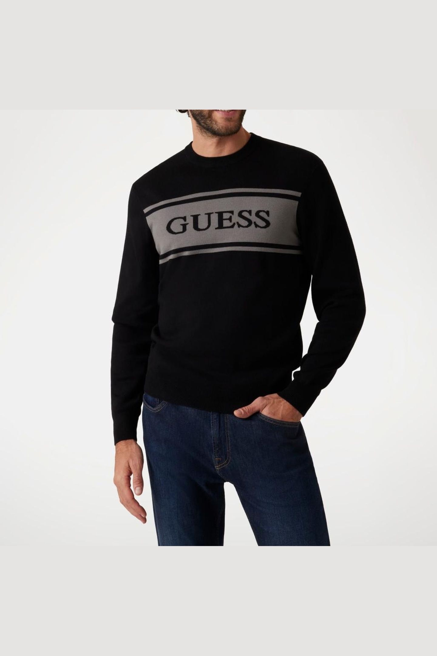 GUESS ECO FLICK CN BLOCKING SW JET BLACK A996 5