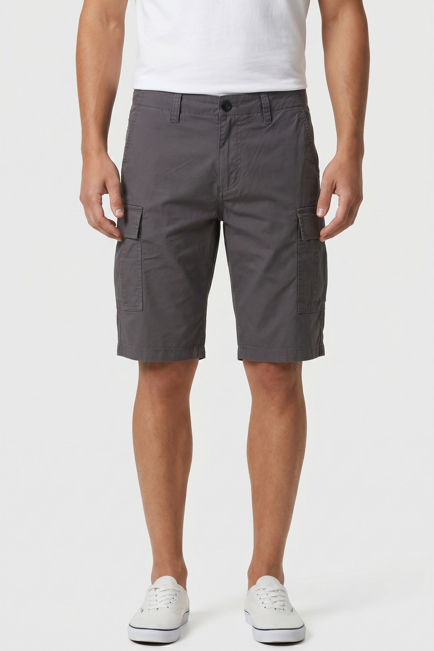 TWILL CARGO SHORT DARK GREY 2