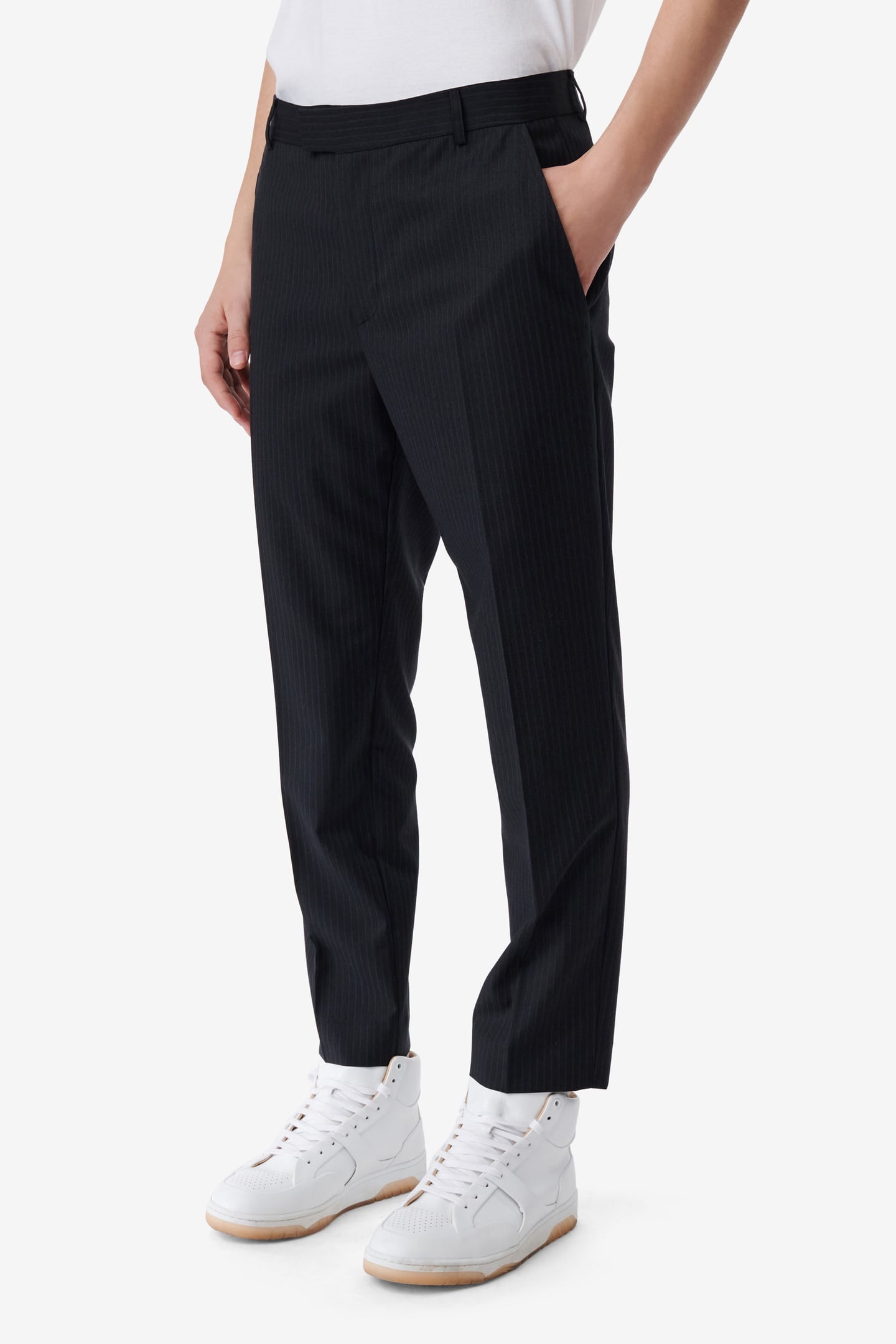 LOWESLIM TROUSER STRIPE GREY 1