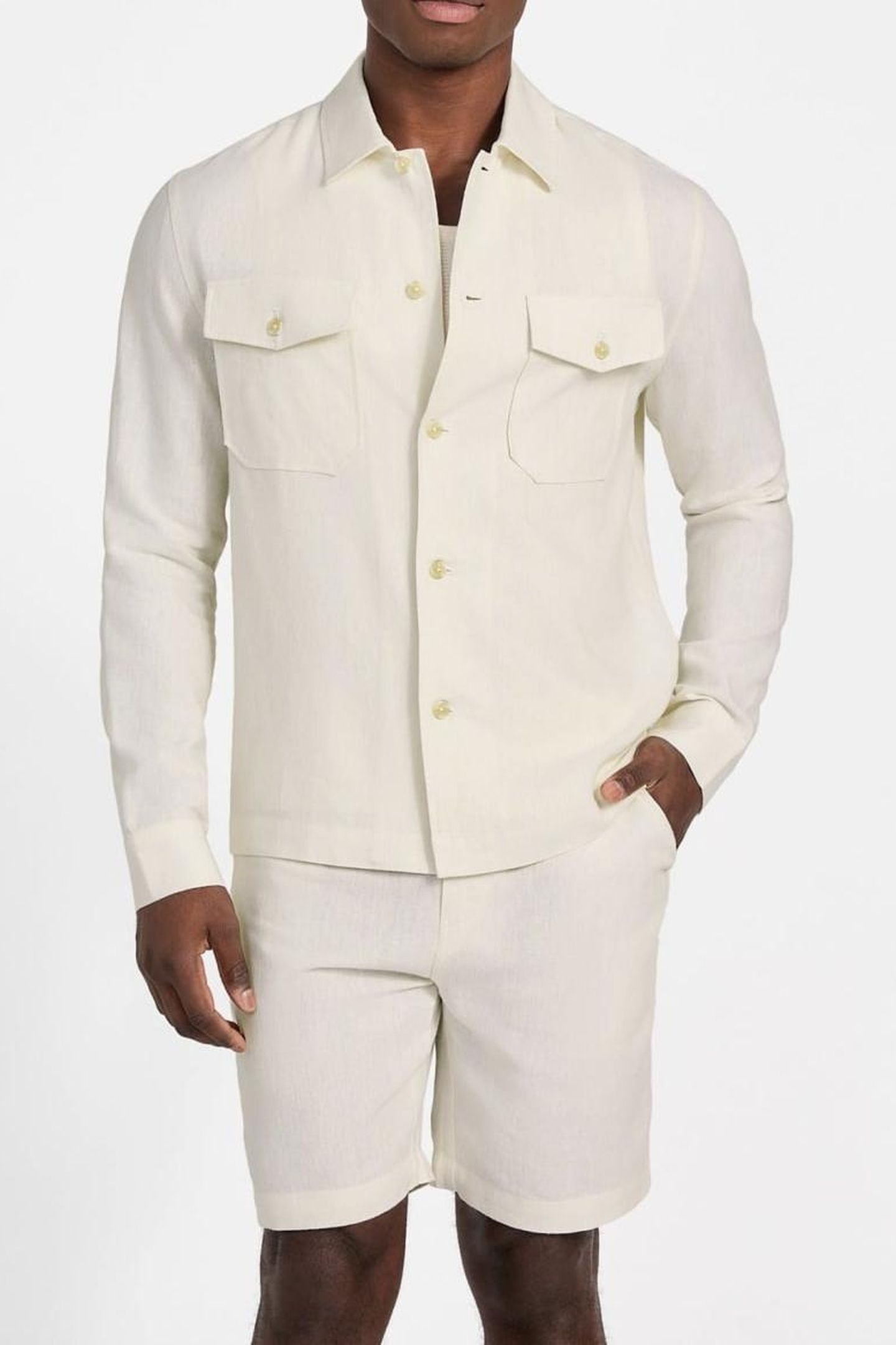GUESS ECO FLETCHER LINEN OVER PEARL WHITE MULTI 3