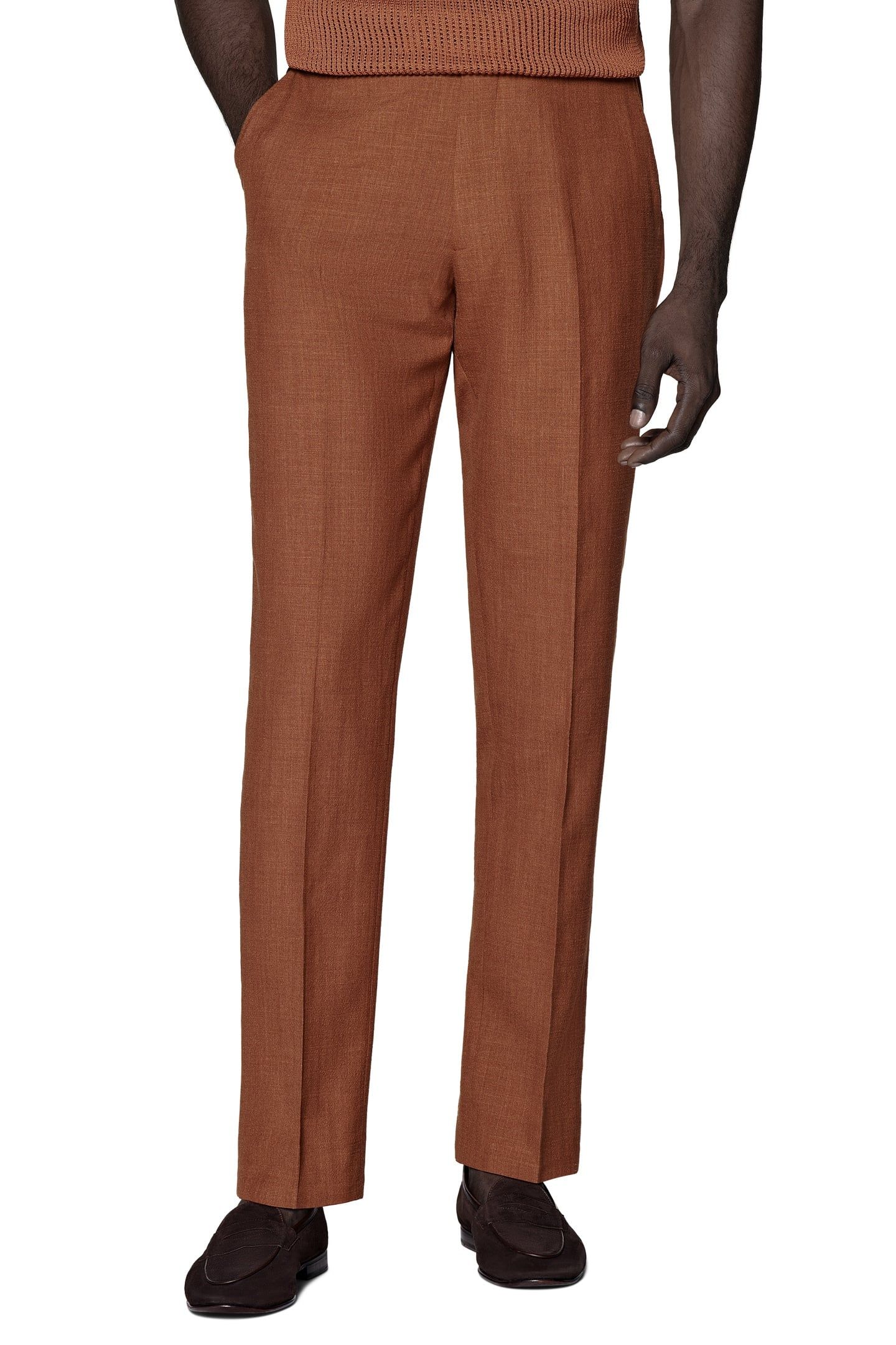 HAVANA-DARK ORANGE-WOOL SILK LINEN NESTED SUITS DARK ORANGE 2