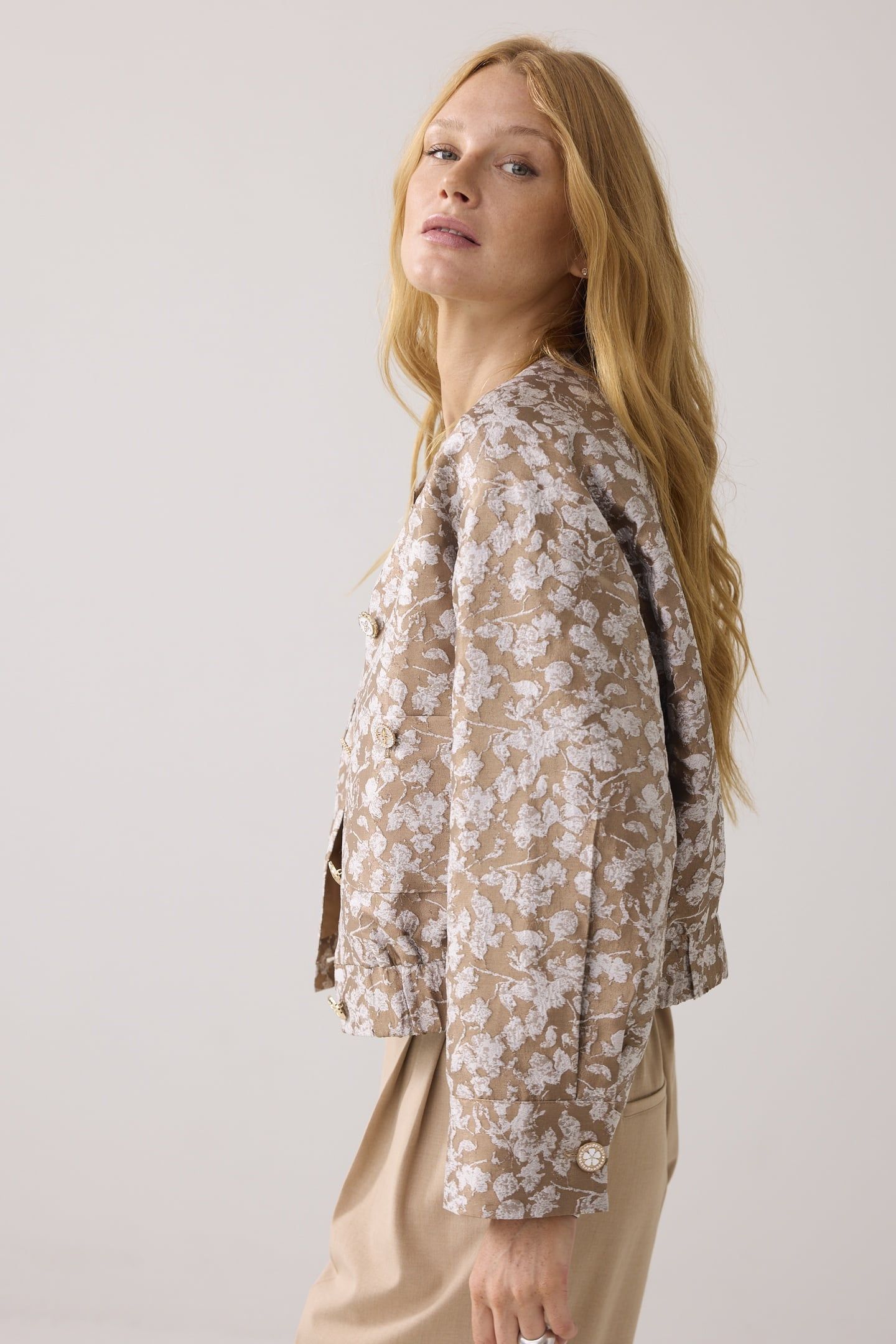 JACKET BOMBER LEAVES JAQUARD ALPACA 3