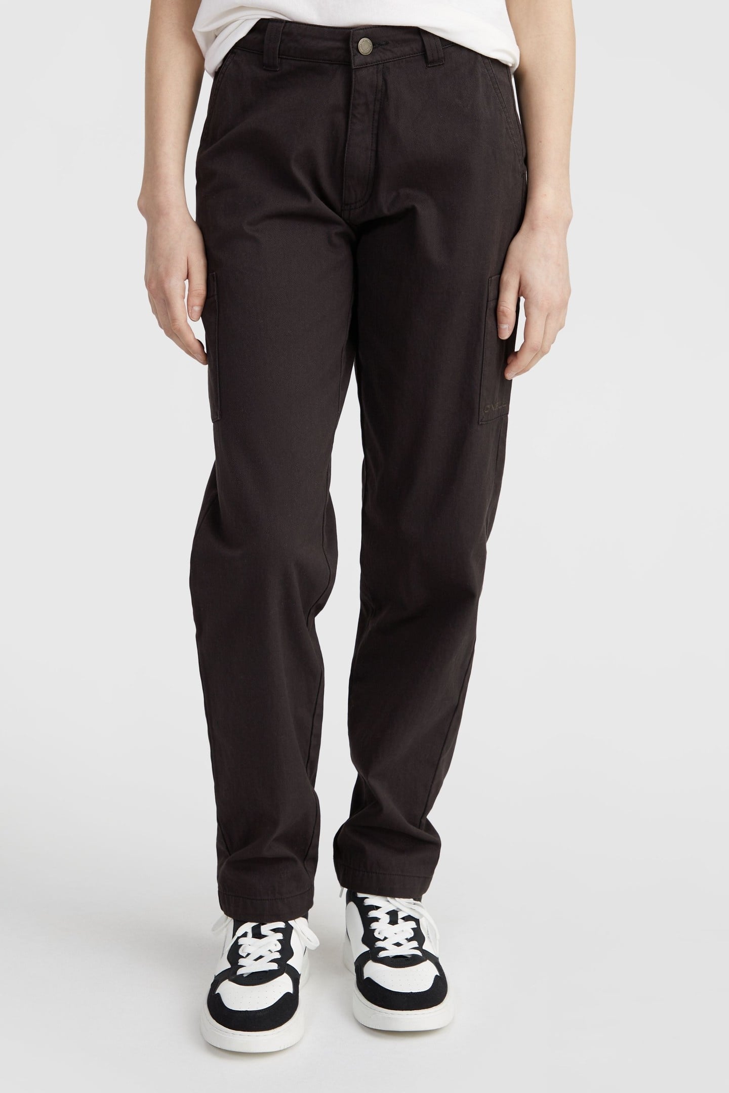 ESSENTIALS CARGO PANTS BLACK OUT 1