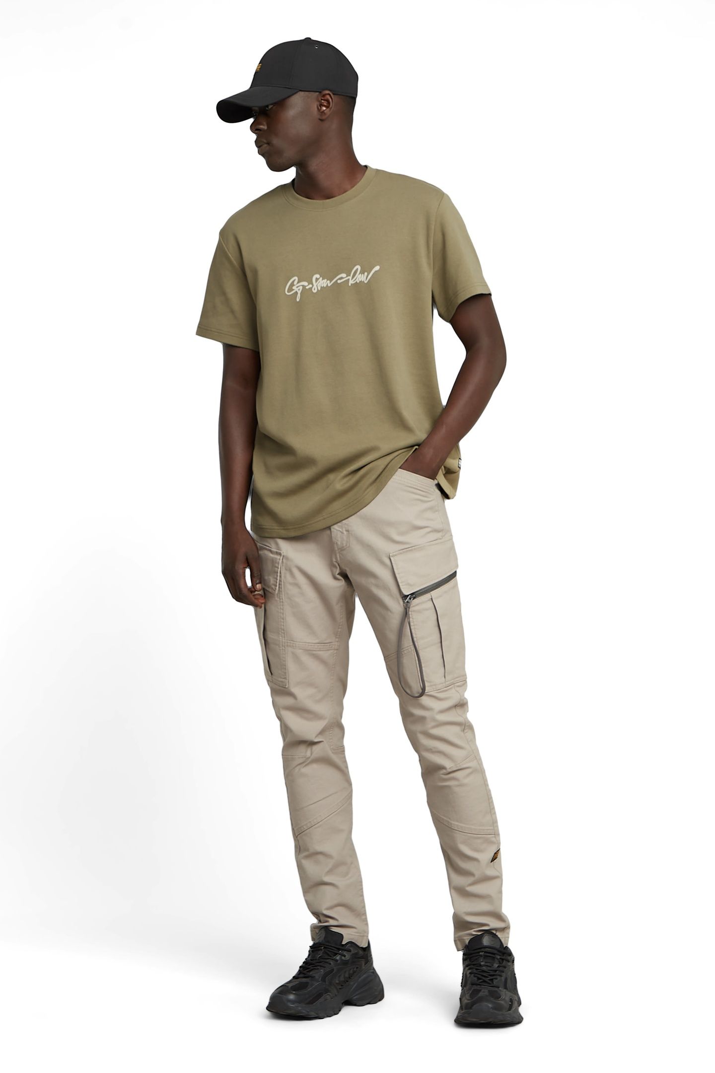 ZIP POCKET 3D SKINNY CARGO 2.0 VINTAGE KHAKI 1