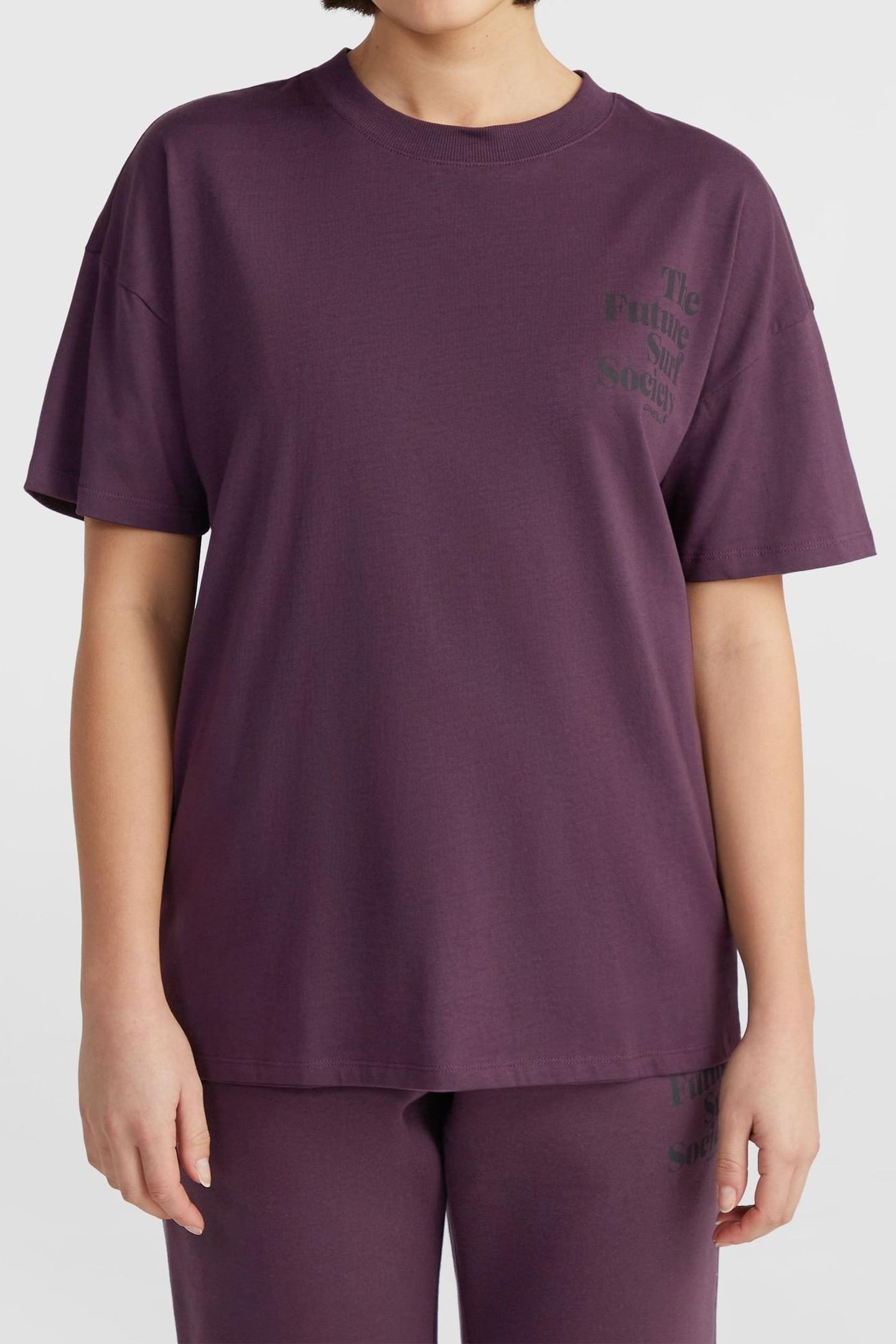 THE FUTURE SURF SOCIETY T-SHIRT AUBERGINE 1