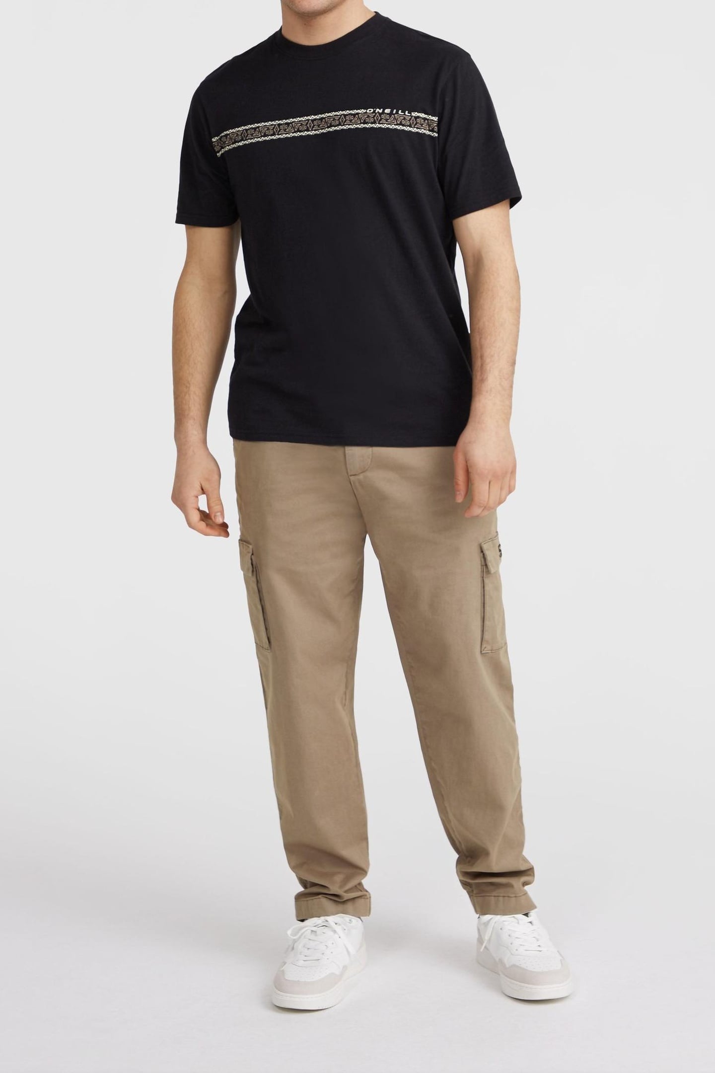 O'NEILL IKAT STRIPE T-SHIRT BLACK OUT 1