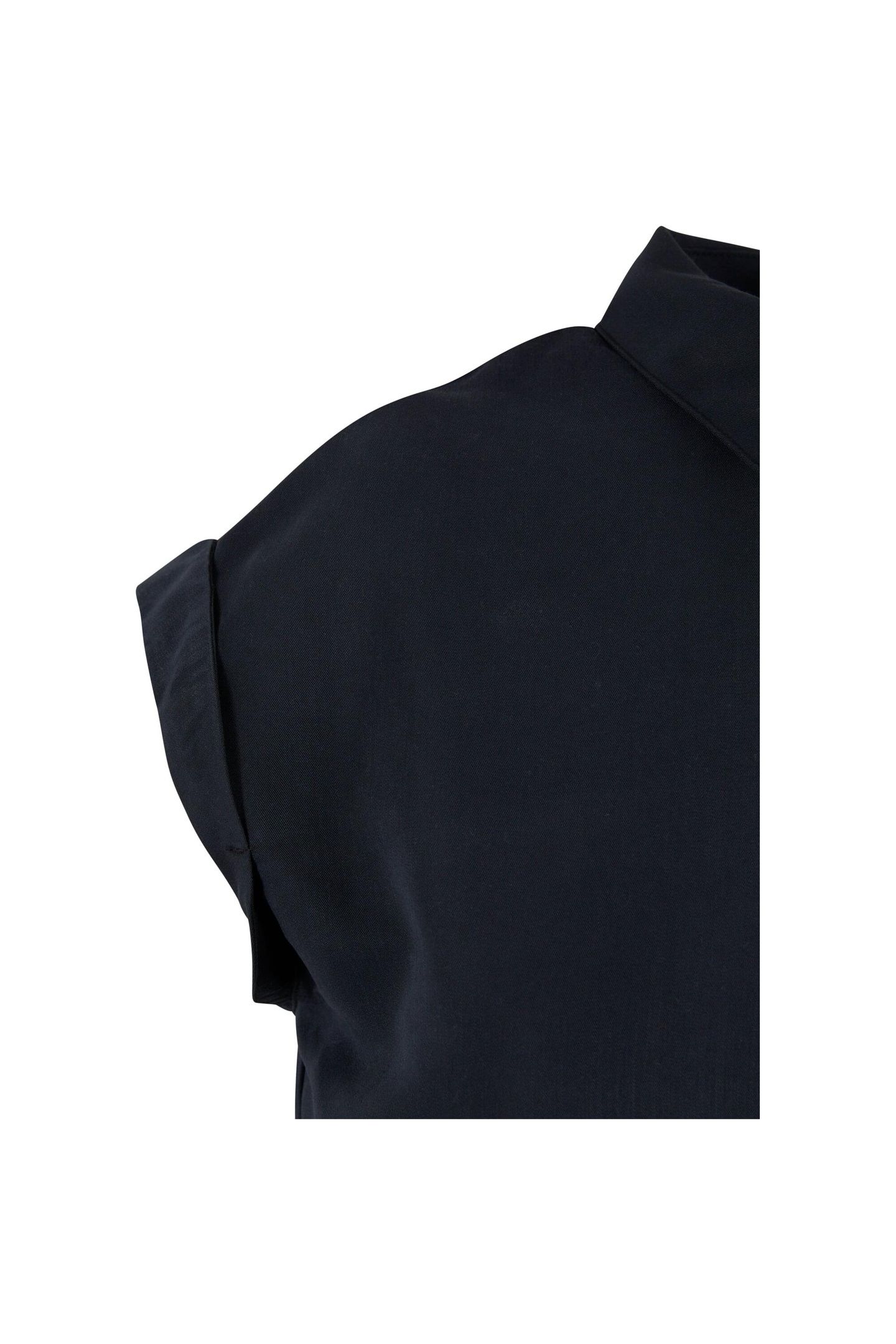 LADIES VISCOSE TWILL JUMPSUIT BLACK 5