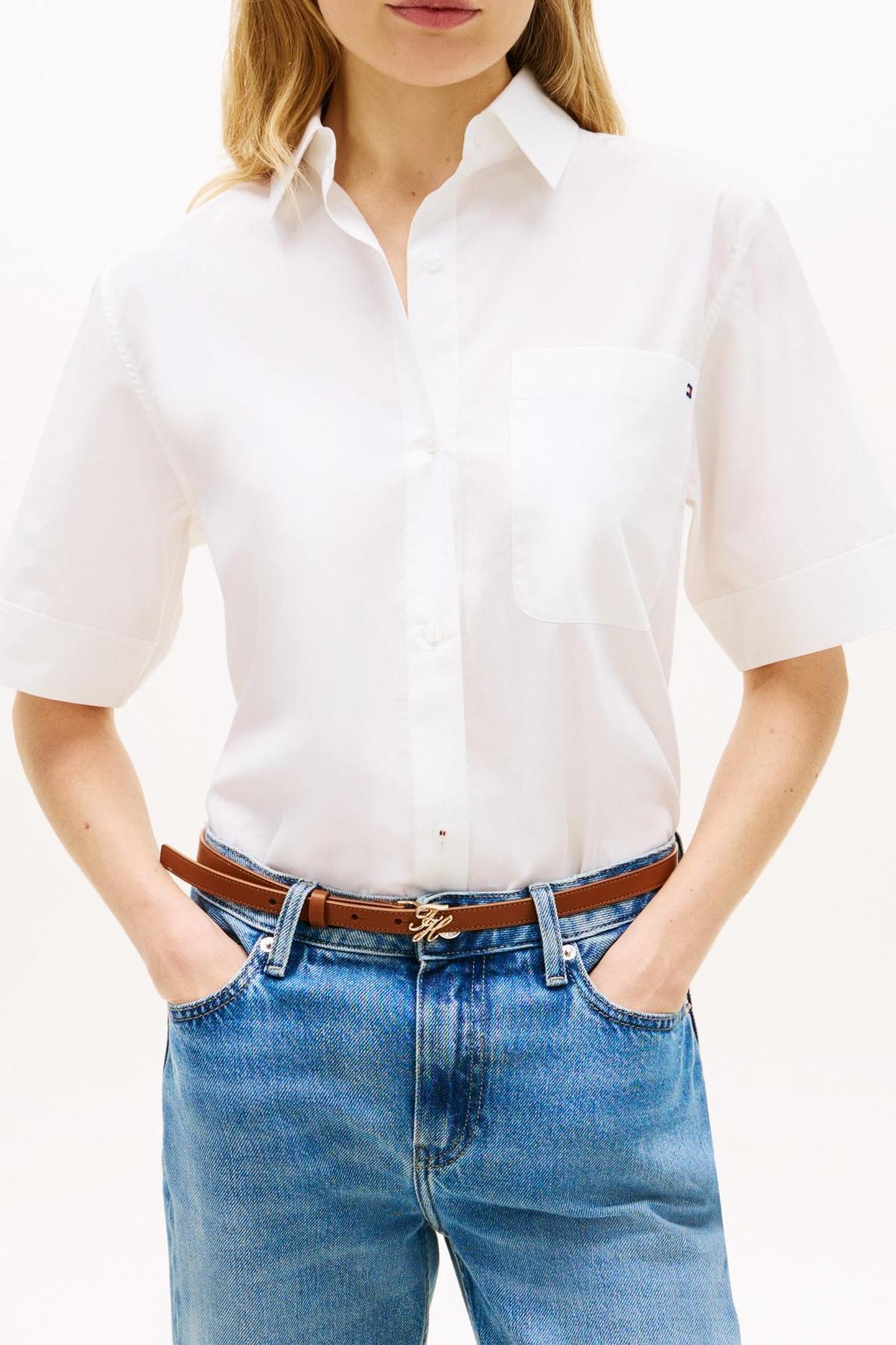 ESSENTIAL POPLIN SS SHIRTS OPTIC WHITE 2
