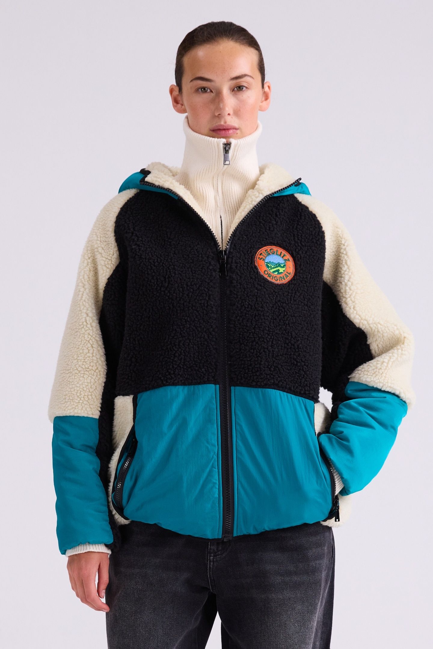 JULIO TEDDY JACKET GREEN 1